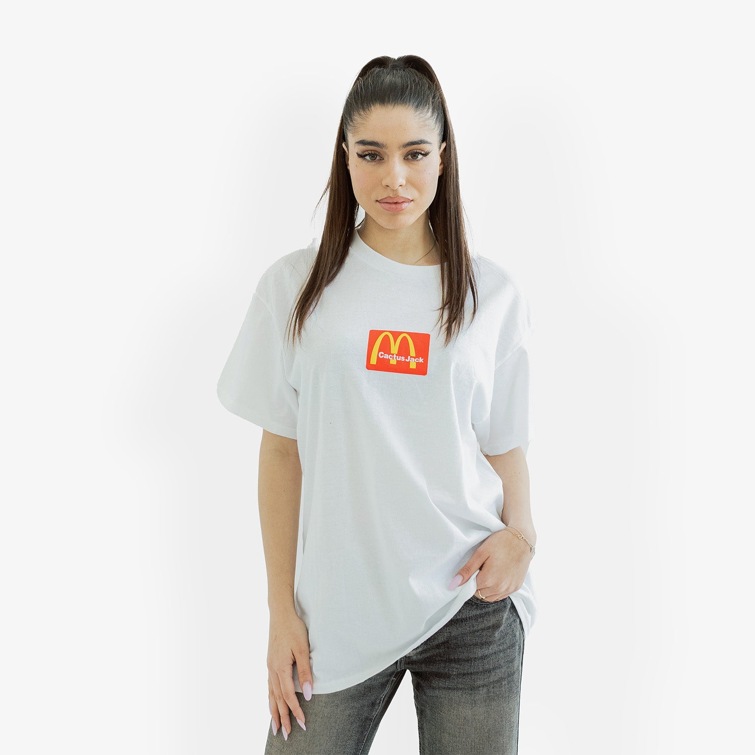 Tricou Cactus Jack x McDonalds "White"