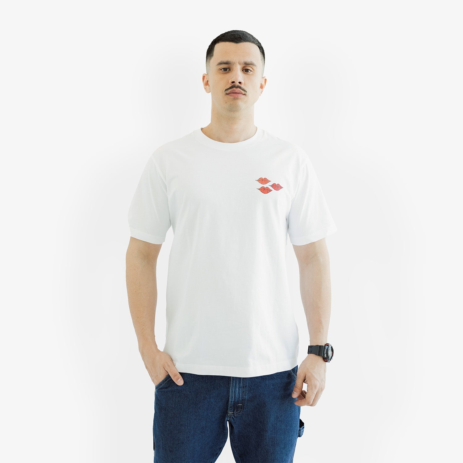 Tricou KAWS x Uniqlo Warhol "White Heart"