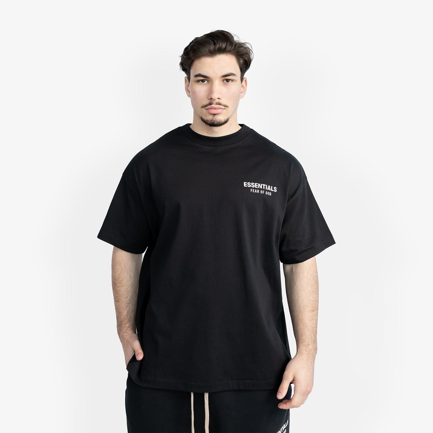 Tricou Essentials Fear of God "Black White" - Ultra Oversized Fit