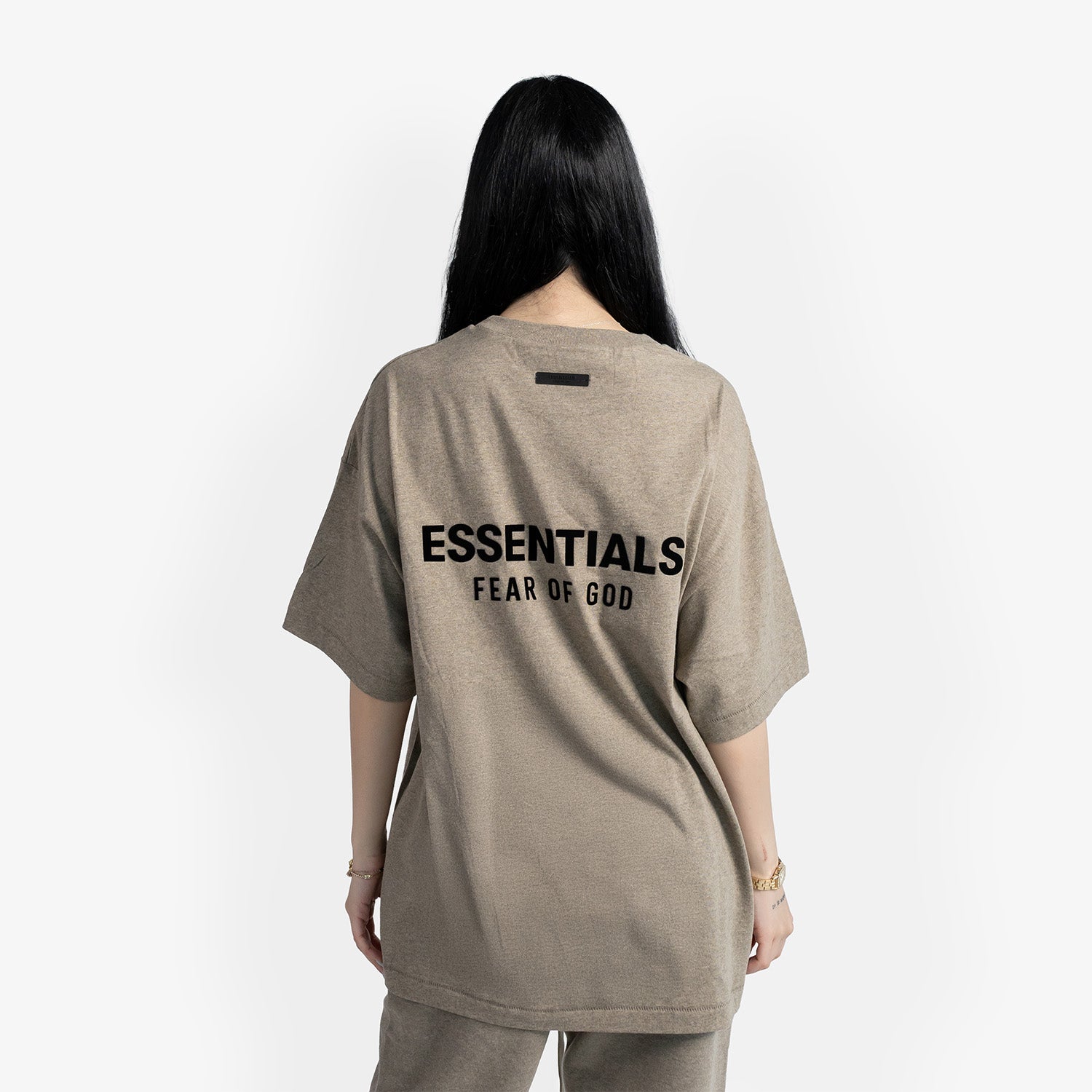 Tricou Essentials Fear of God Essentials "Heather Grey" - Ultra Oversized Fit