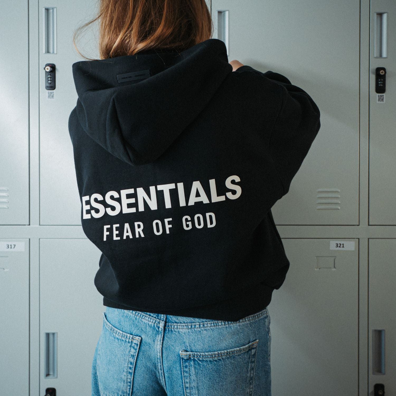 Hanorac Essentials Fear Of God Zip Up "Jet Black"