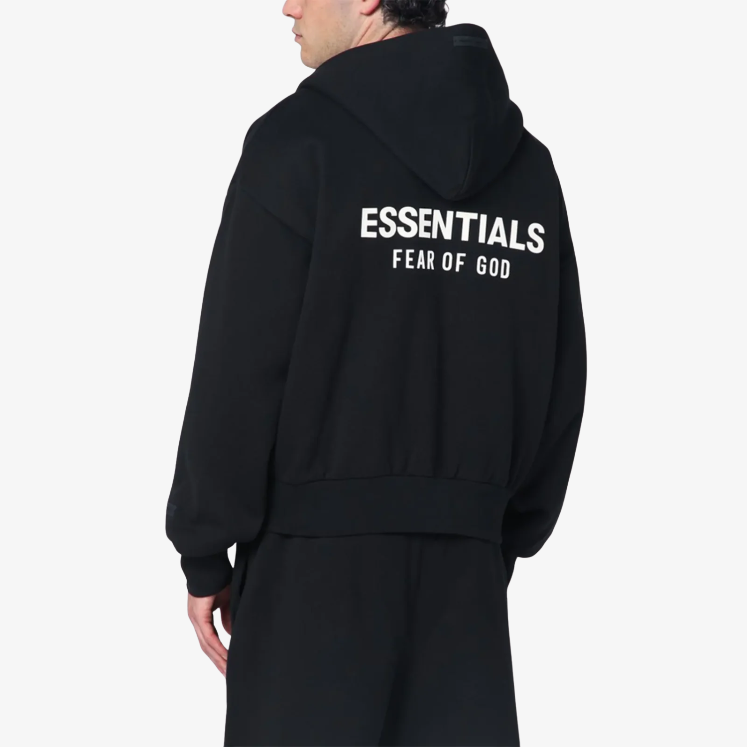 Hanorac Essentials Fear Of God Zip Up "Jet Black"