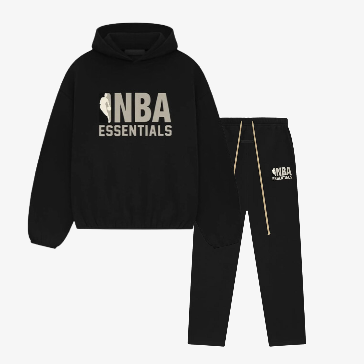 Set Hanorac & Pantaloni NBA x Essentials "Black Grey SS25"