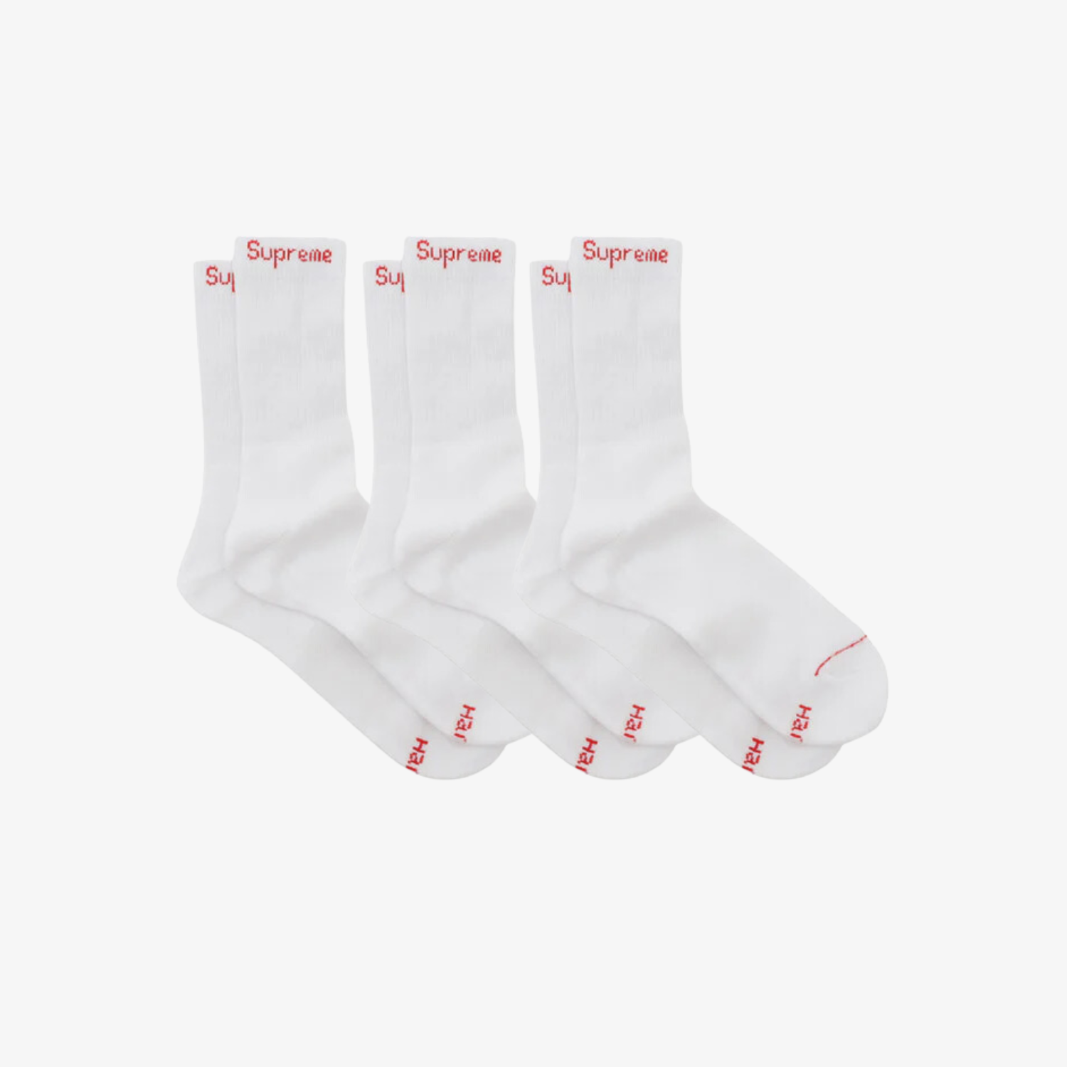 Sosete Supreme Albe - Set de 3