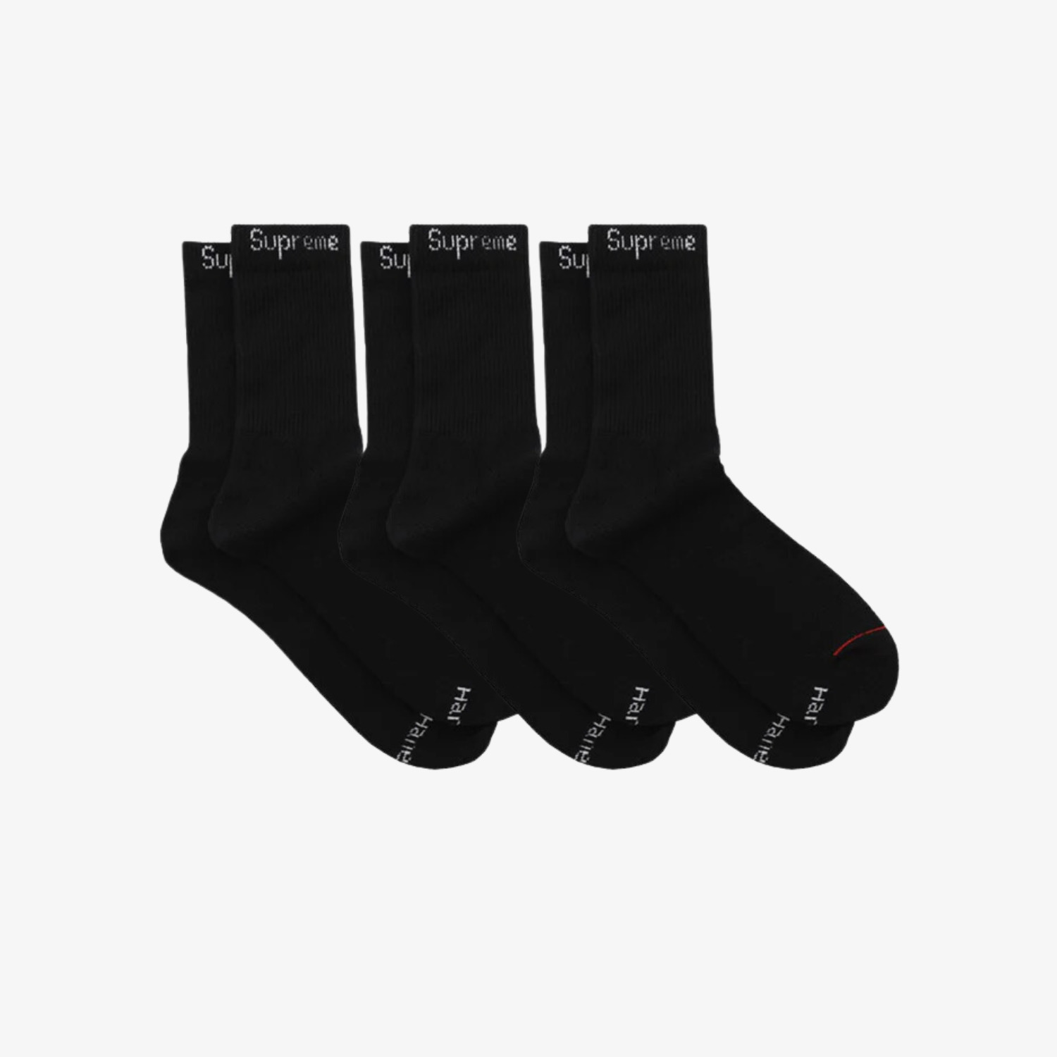 Sosete Supreme Negre - Set de 3