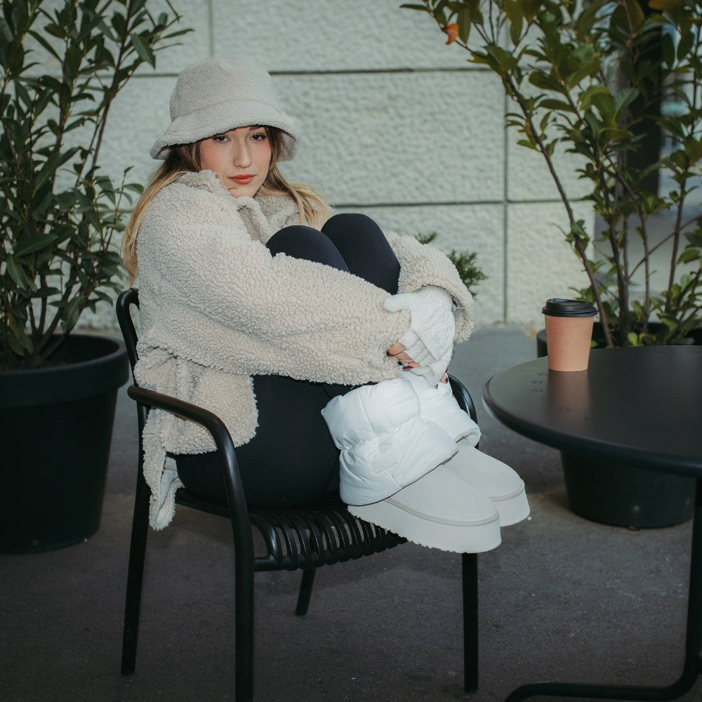 UGG Classic Mini Puffer "White Ceramic"