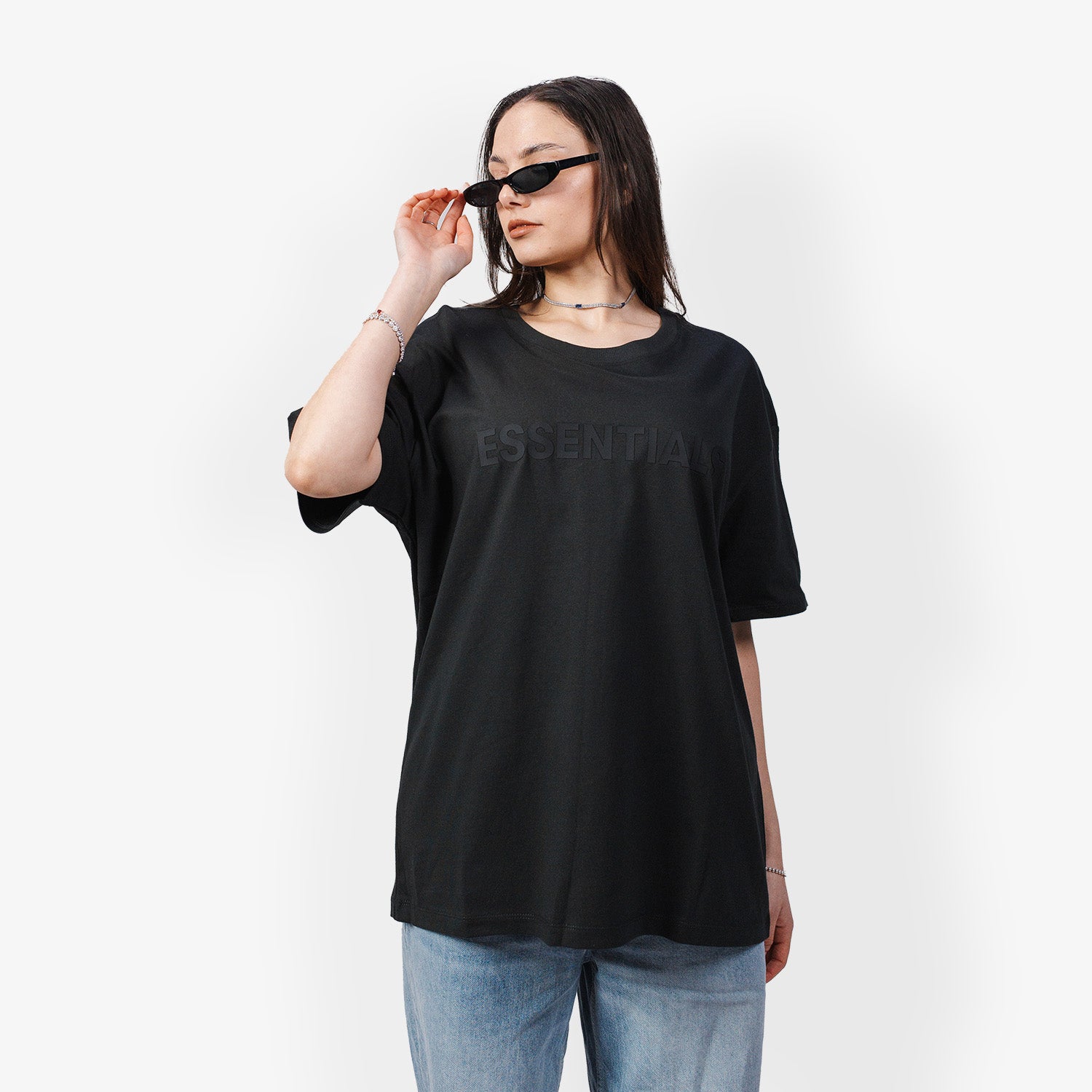 Tricou Essentials Fear of God Applique "Black"