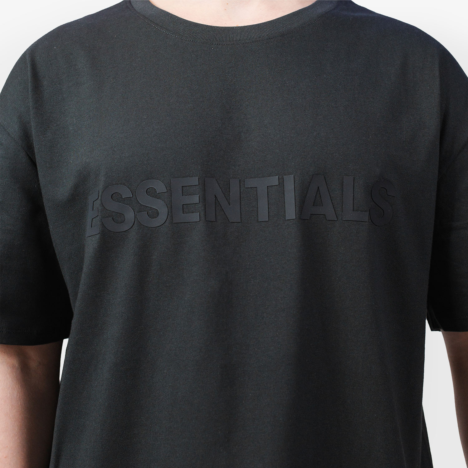 Tricou Essentials Fear of God Applique "Black"