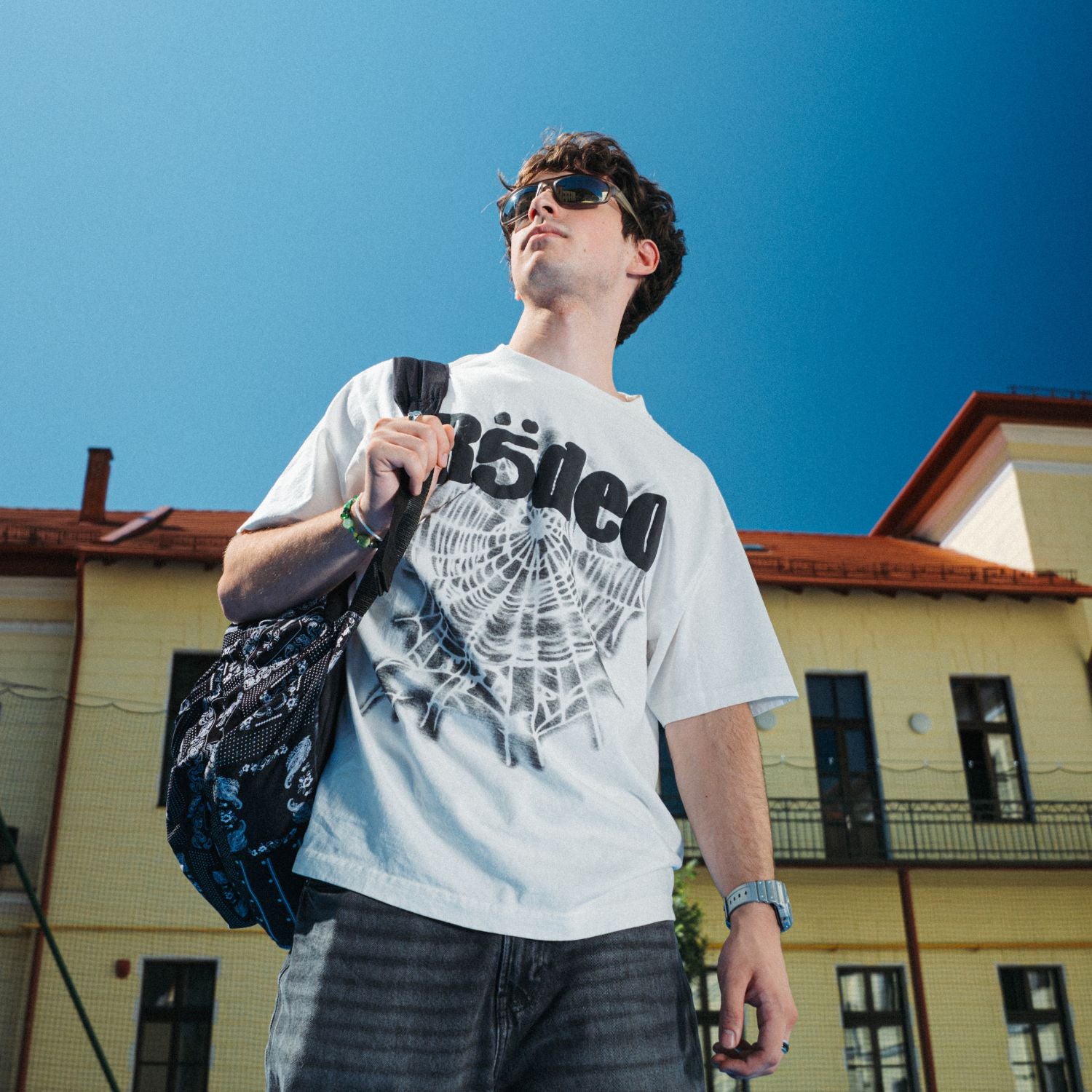 Tricou Travis Scott x Sp5der "Days Before Rodeo Web"