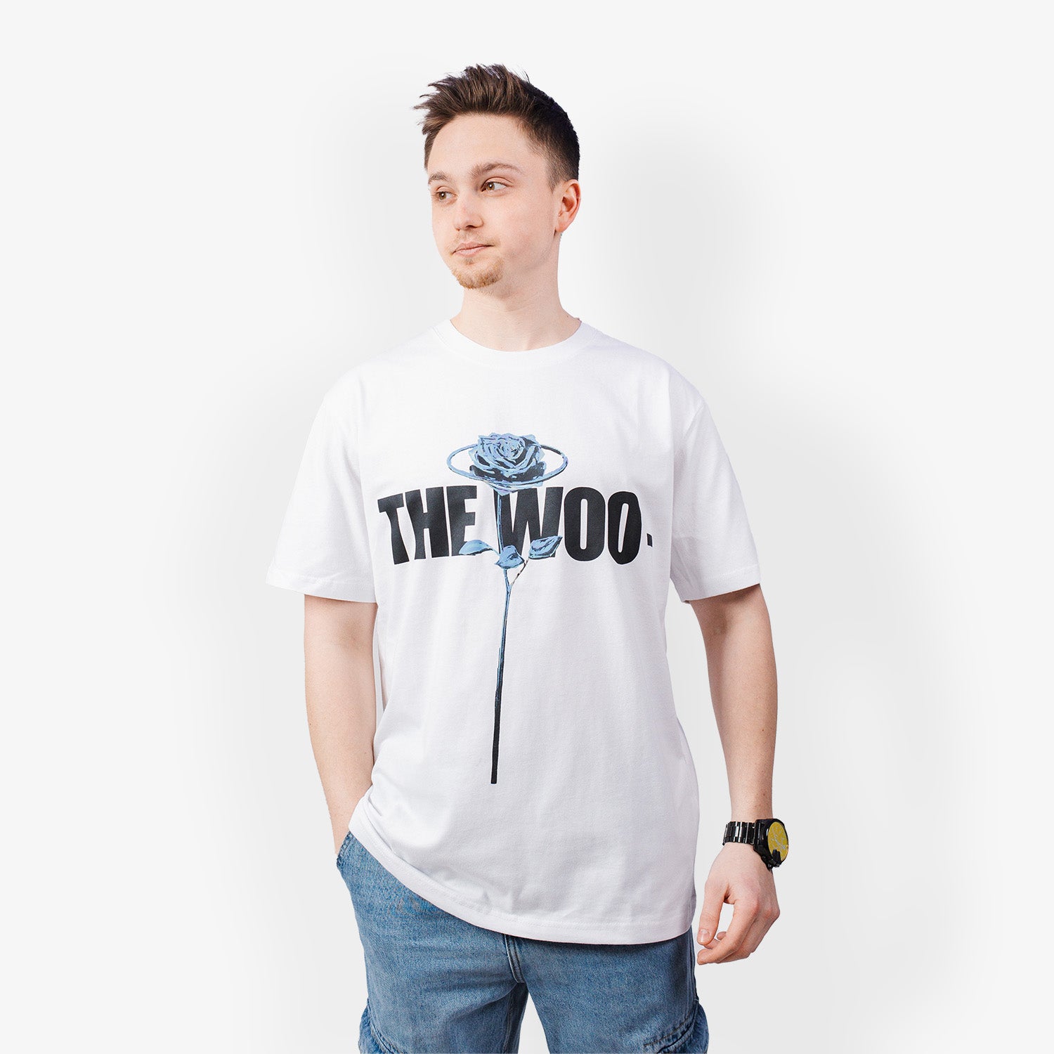 Tricou Pop Smoke x Vlone "The Woo White"