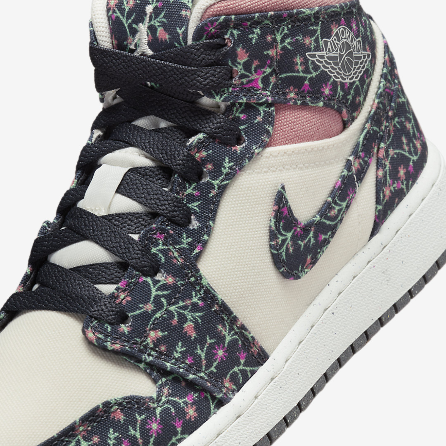 Air Jordan 1 Mid "Floral Canvas"