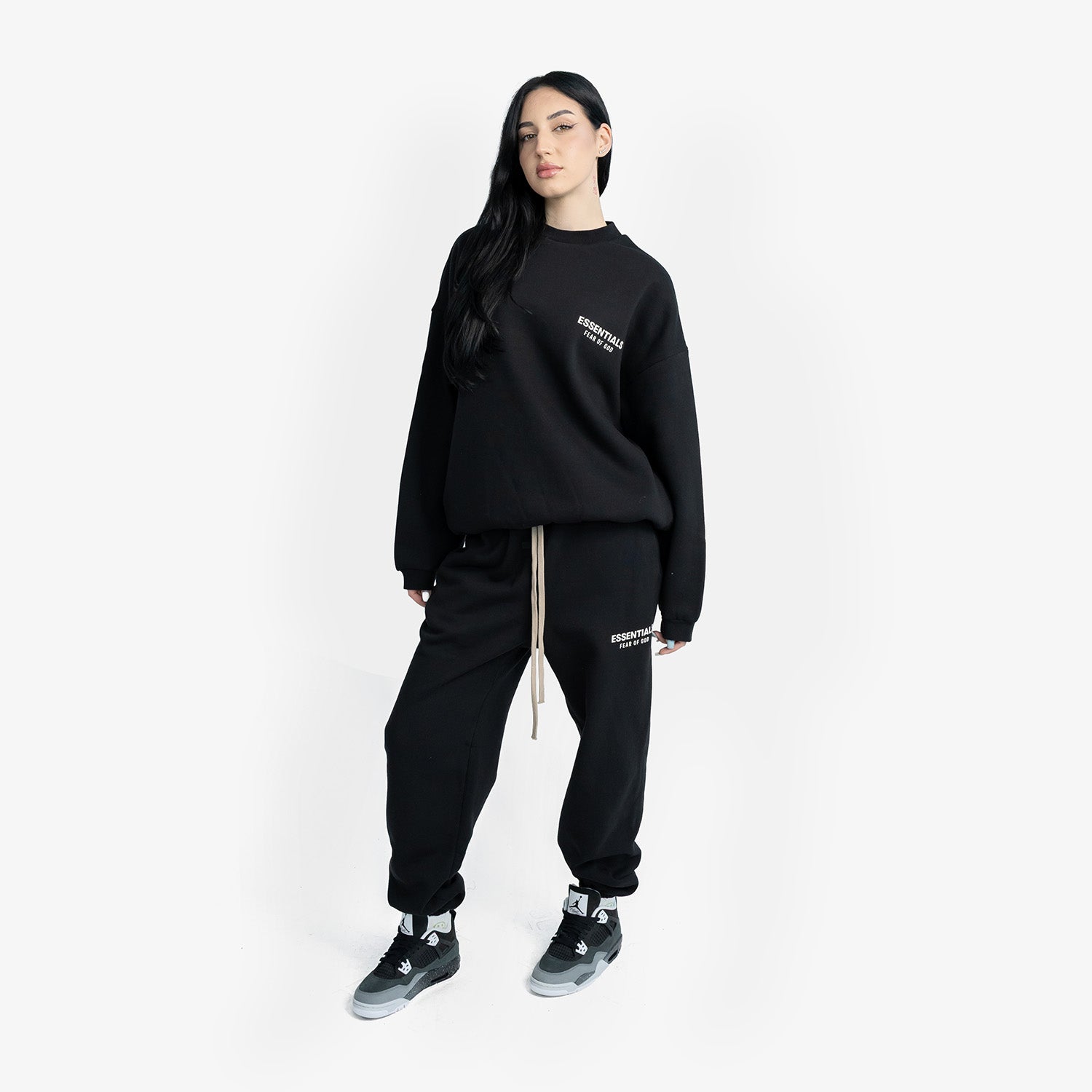 Set Bluza & Pantaloni Essentials Fear Of God  "Black White"