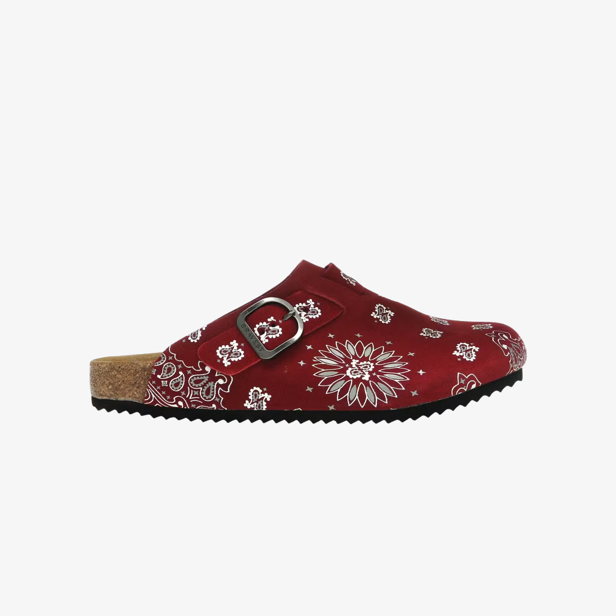 Bravest Studios Suede Paisley Clogs "Burgundy"