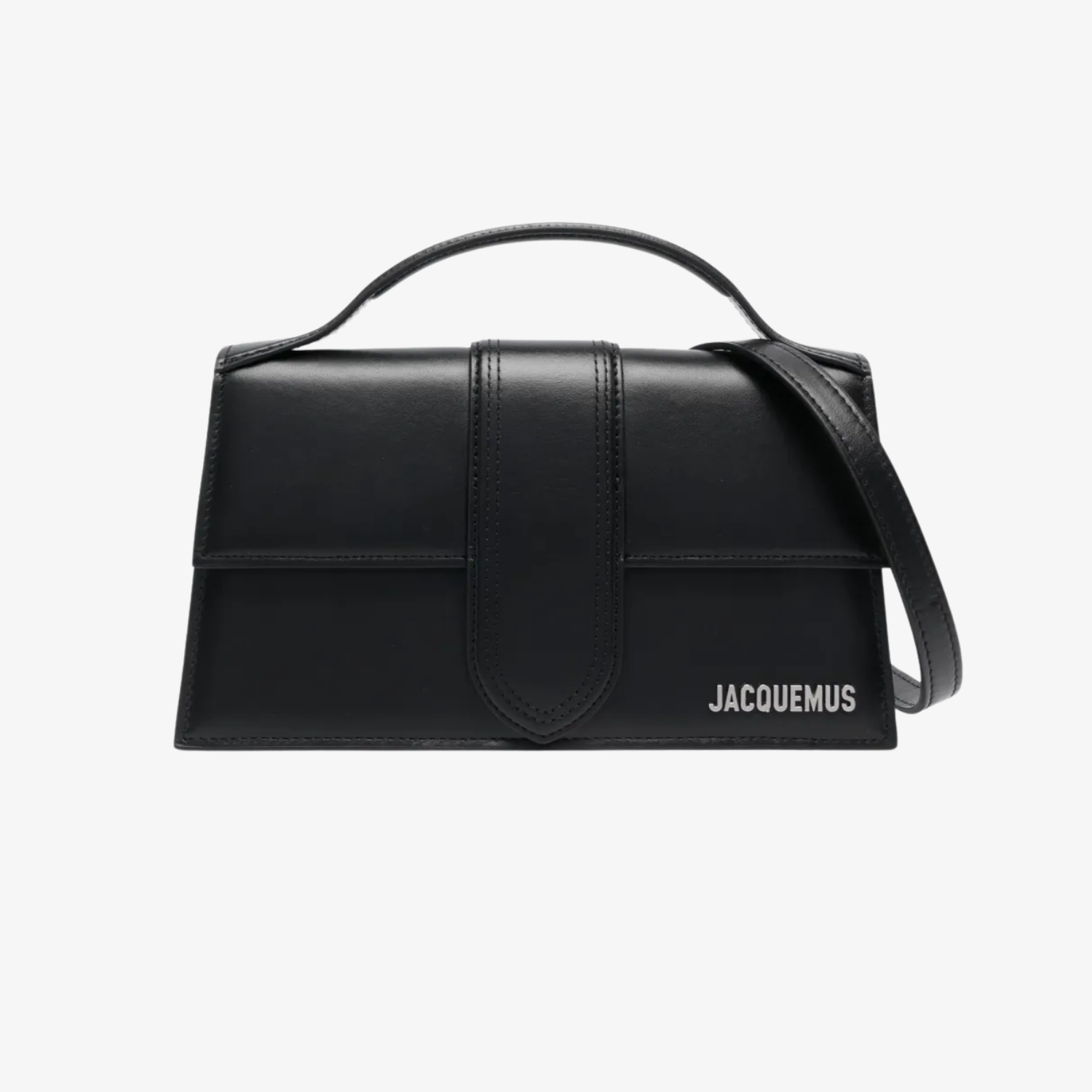 Geanta Jacquemus Le Grand Bambino "Black Silver"