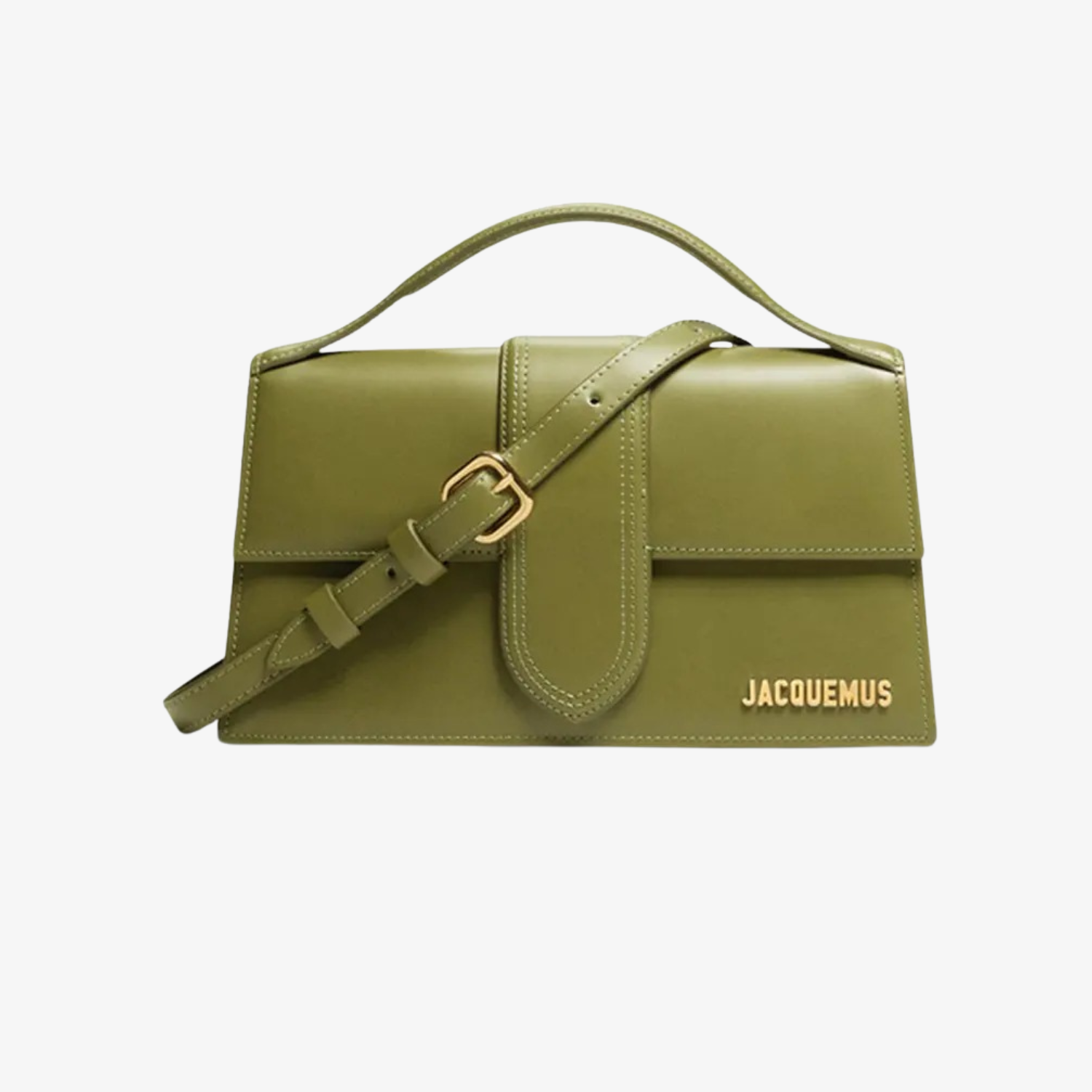 Geanta Jacquemus Le Grand Bambino "Calfskin Khaki"