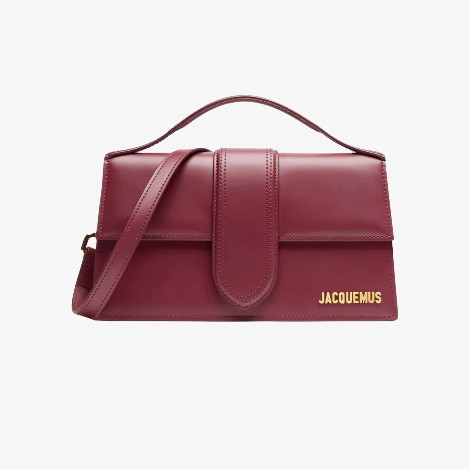 Geanta Jacquemus Le Grand Bambino "Dark Burgundy"