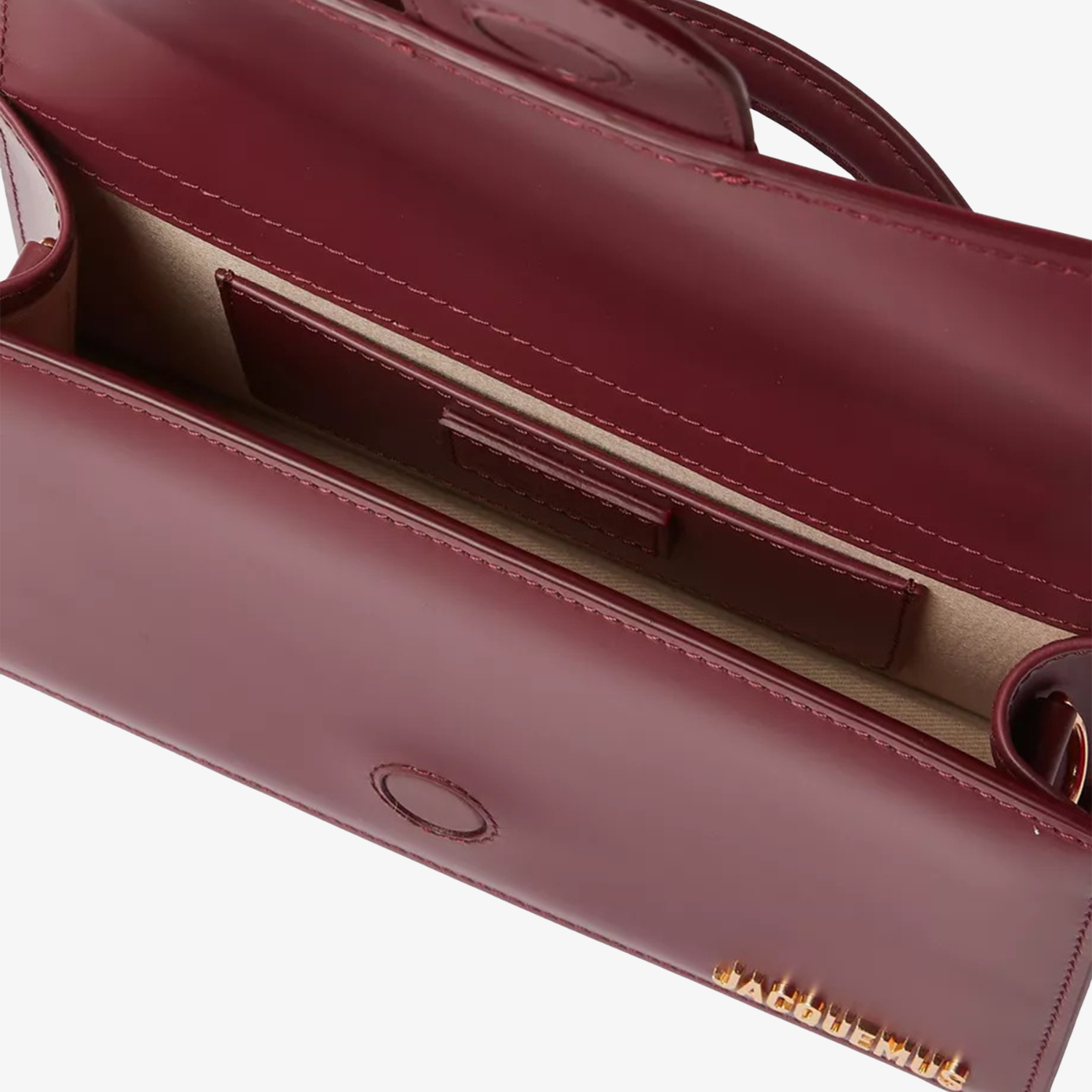 Geanta Jacquemus Le Grand Bambino "Dark Burgundy"