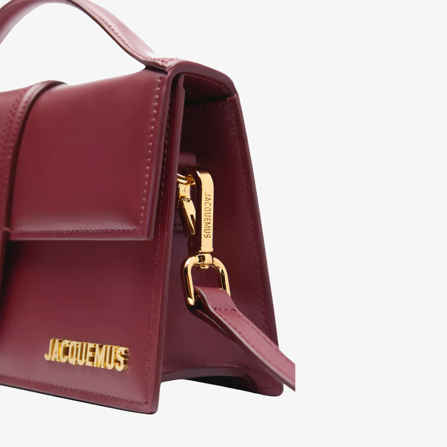Geanta Jacquemus Le Grand Bambino "Dark Burgundy"