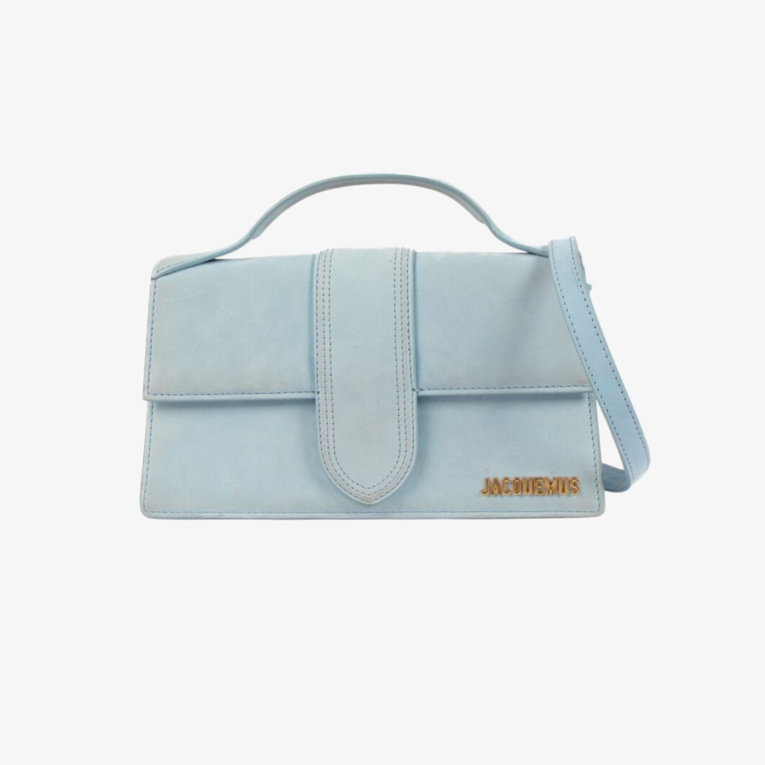 Geanta Jacquemus Le Grand Bambino "Dark Light Blue"