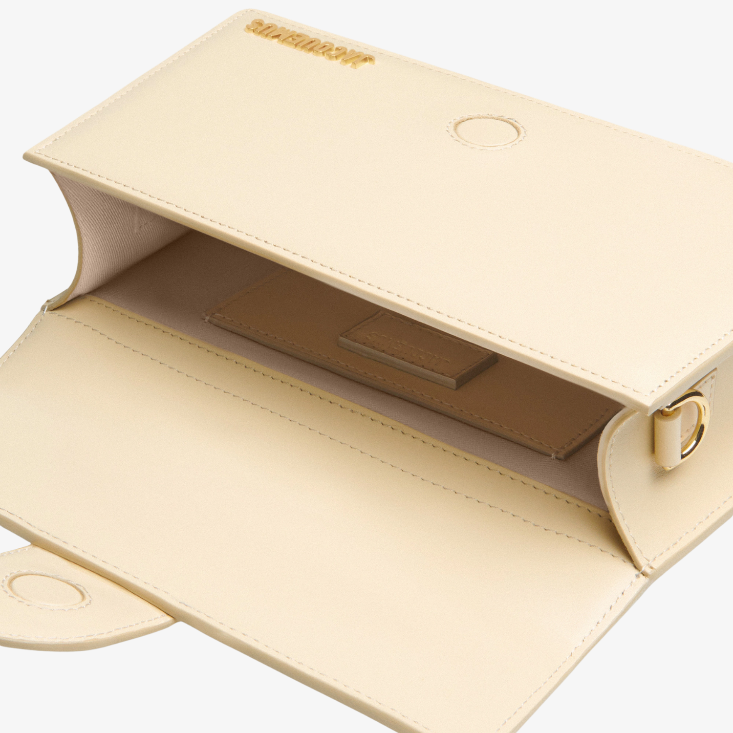 Geanta Jacquemus Le Grand Bambino "Ivory Pelle Lucida"