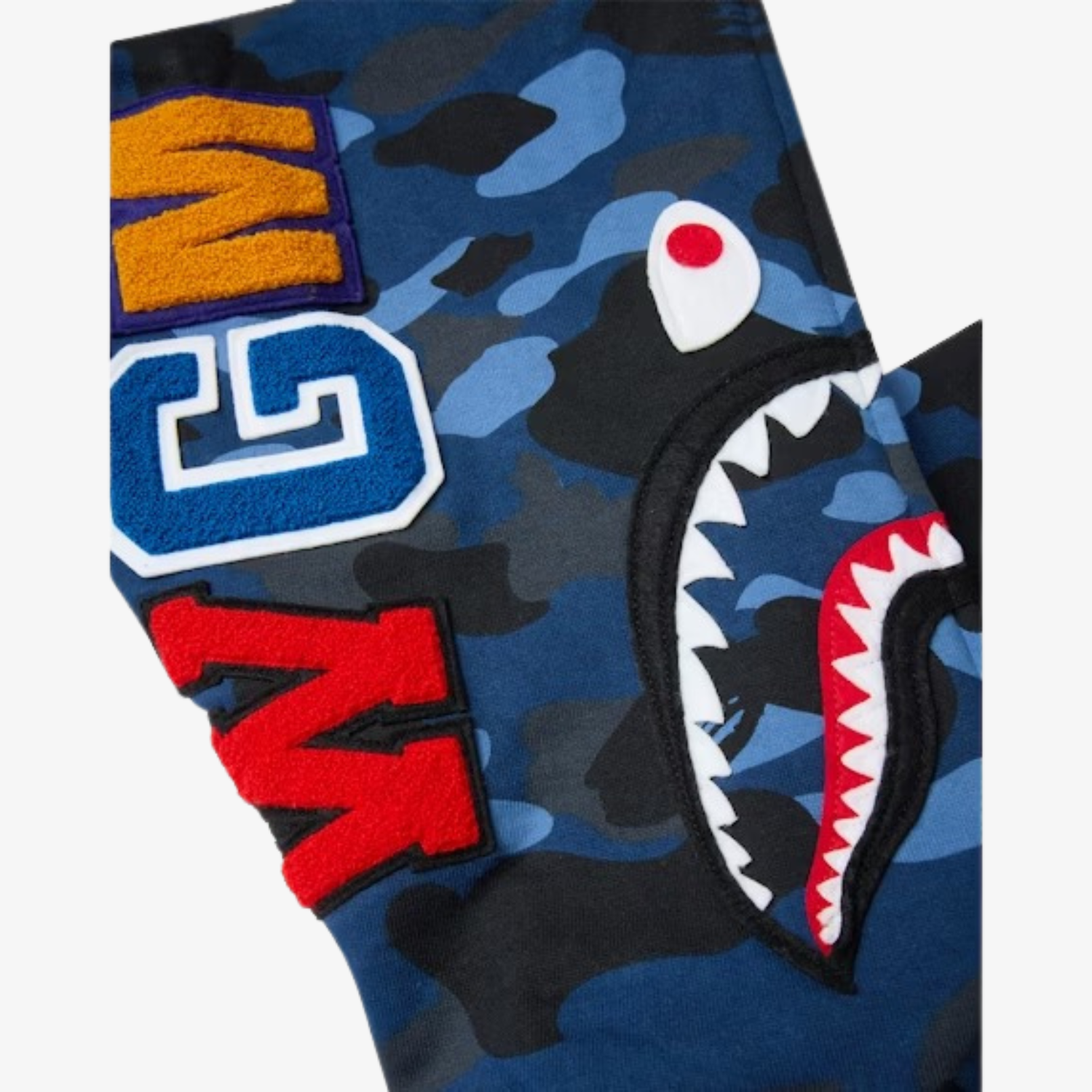 Hanorac Bape Shark Full Zip "Blue Camo"