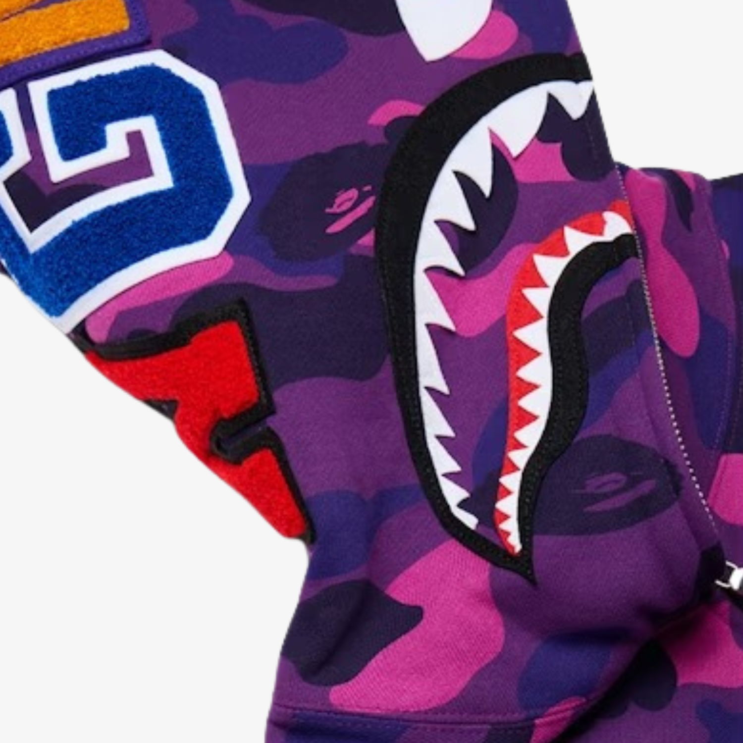 Hanorac Bape Shark Full Zip "Purple Camo"