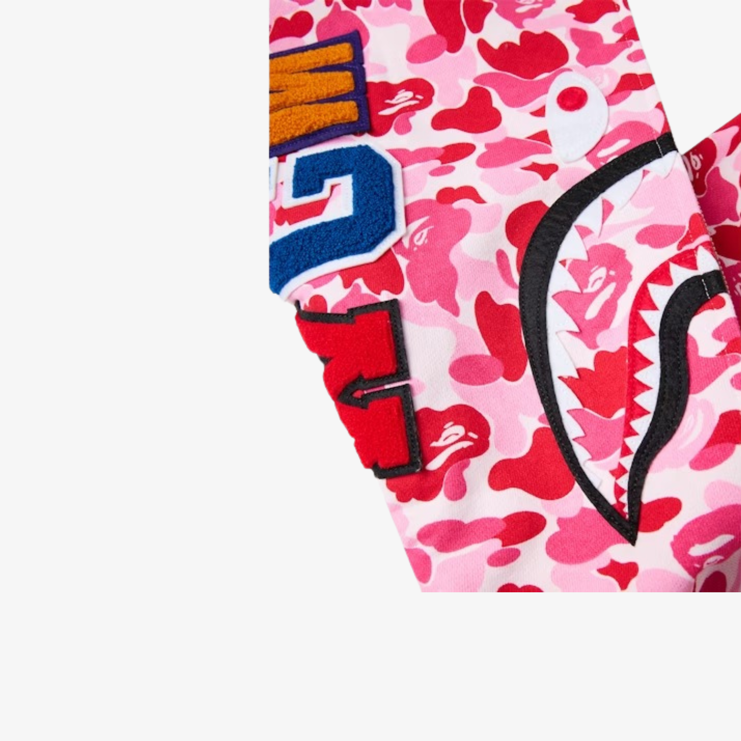 Hanorac Bape Shark Full Zip "Pink Camo"