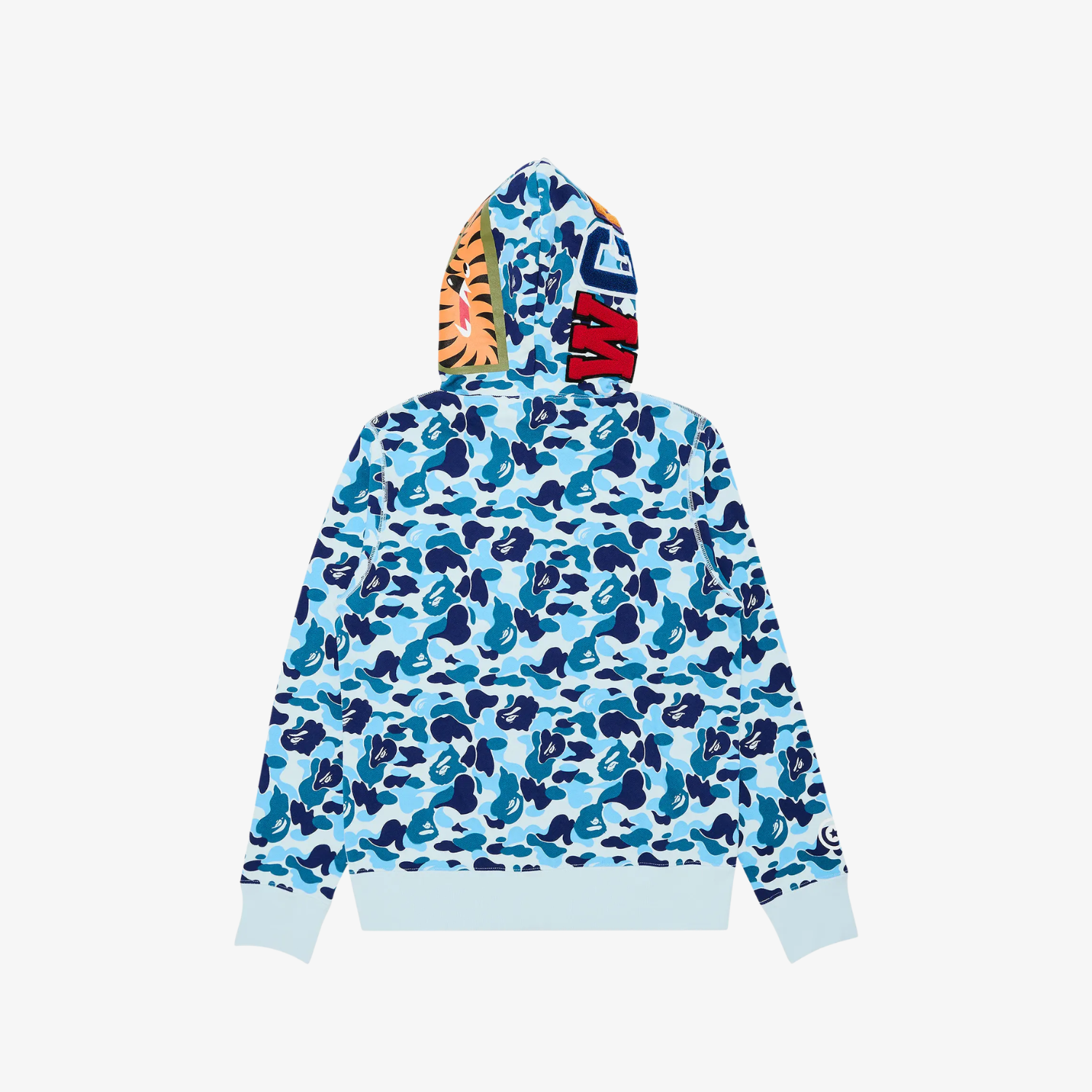 Hanorac Bape Shark Full Zip "Sky Blue Camo"