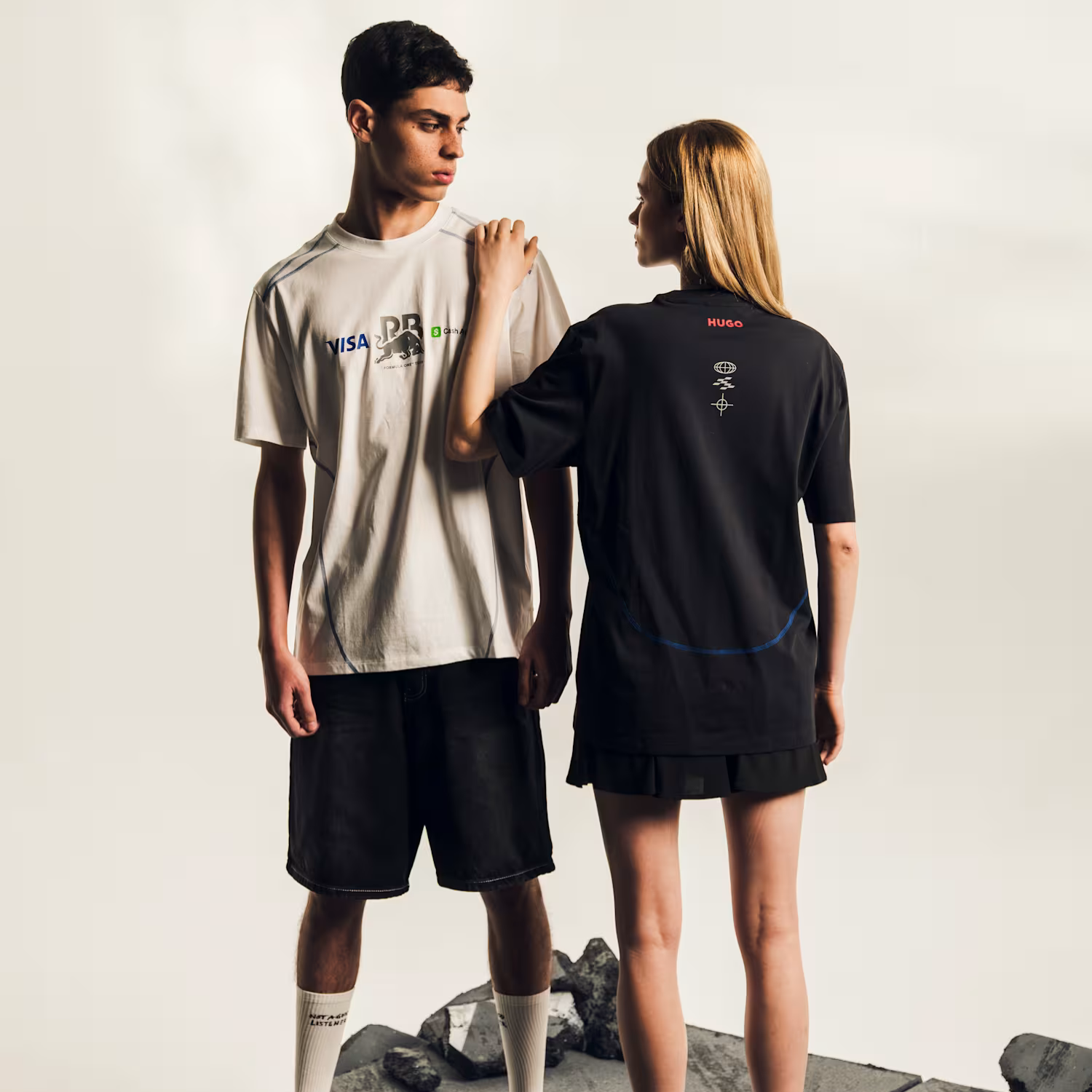 Tricou Hugo x Red Bull Racing Bulls x Visa Cash App "Black"