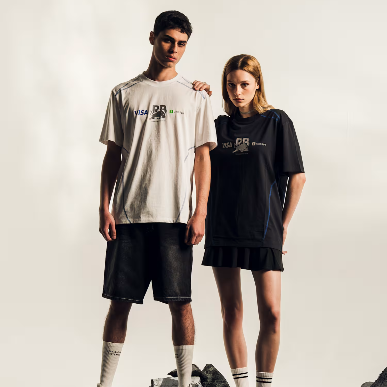 Tricou Hugo x Red Bull Racing Bulls x Visa Cash App "White"