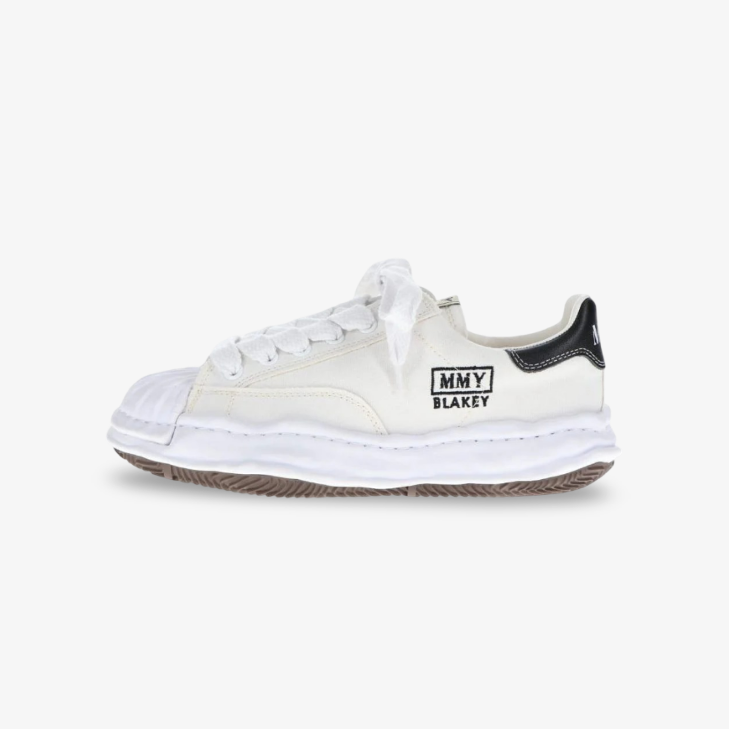Maison Mihara Yasuhiro Canvas Low "Blakey White"