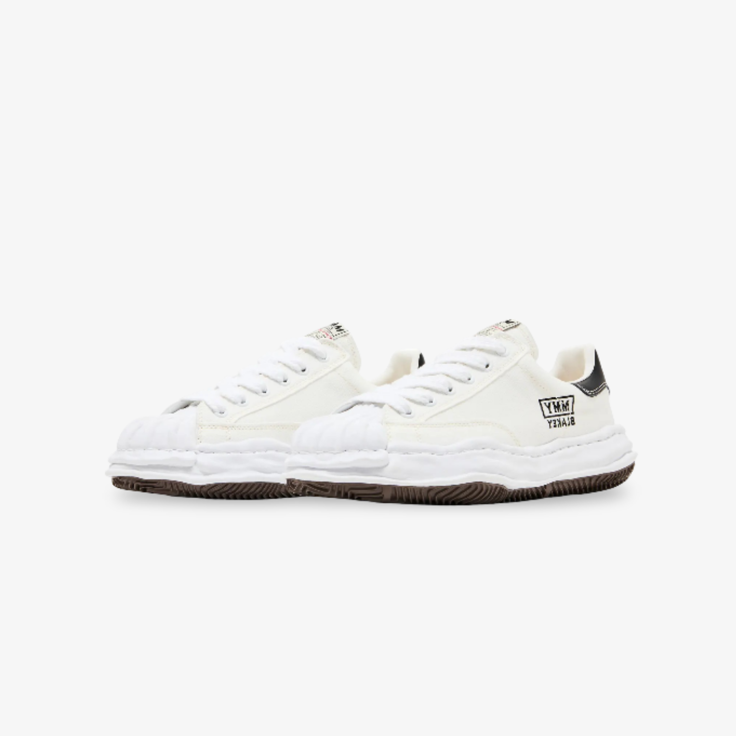 Maison Mihara Yasuhiro Canvas Low "Blakey White"