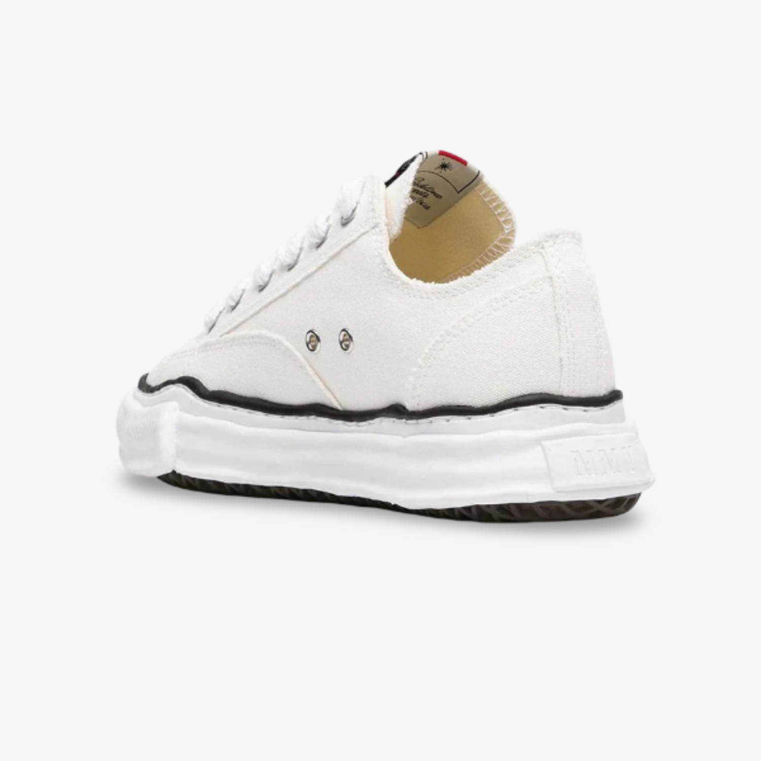 "Maison Mihara Yasuhiro Canvas Low "Peterson White"
