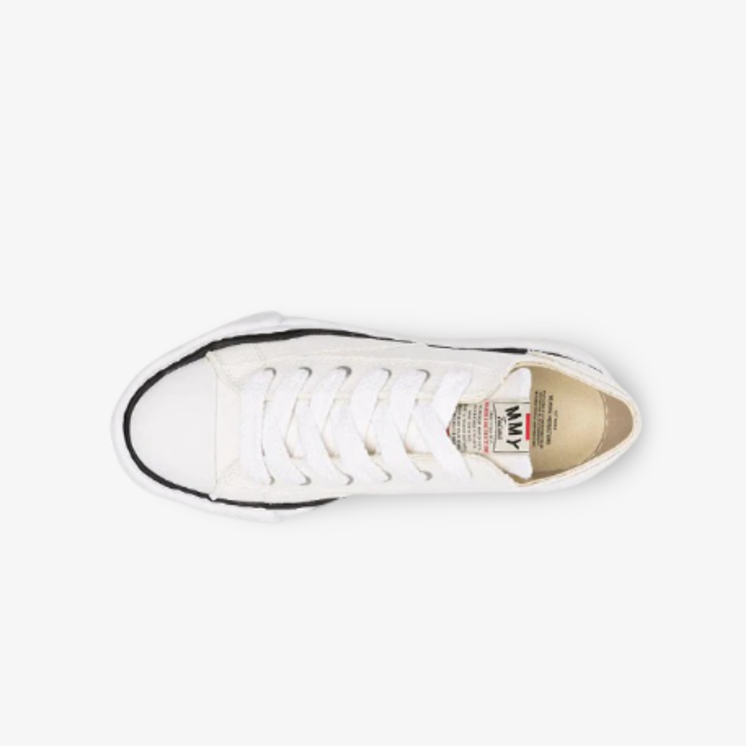 "Maison Mihara Yasuhiro Canvas Low "Peterson White"