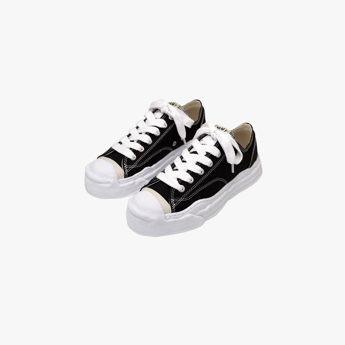 Maison Mihara Yasuhiro Hank OG Sole Canvas Low Black | Unfazed Maison Mihara Yasuhiro Hank OG Sole Canvas Low Black | Unfazed