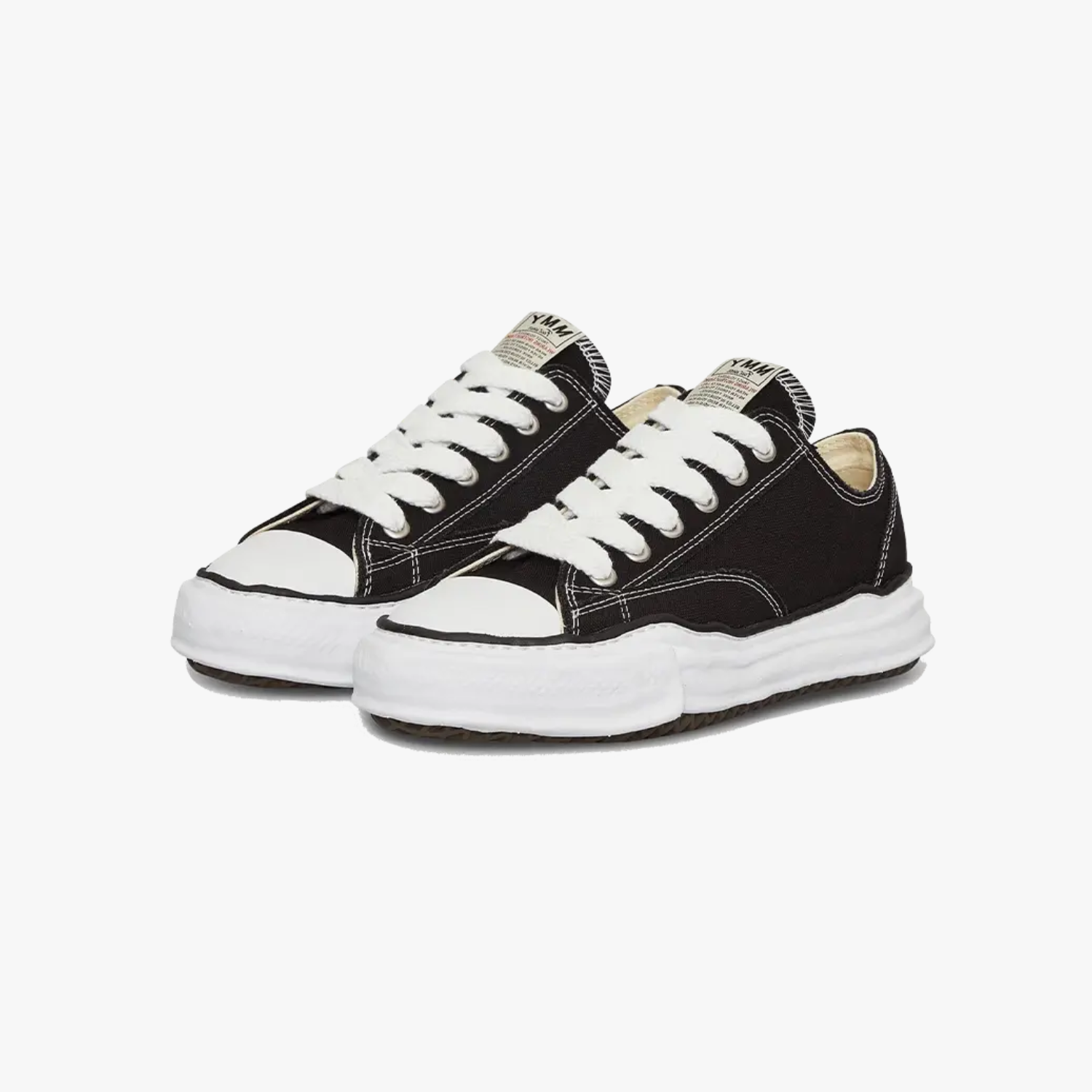 Maison Mihara Yasuhiro Canvas Low "Peterson Black'