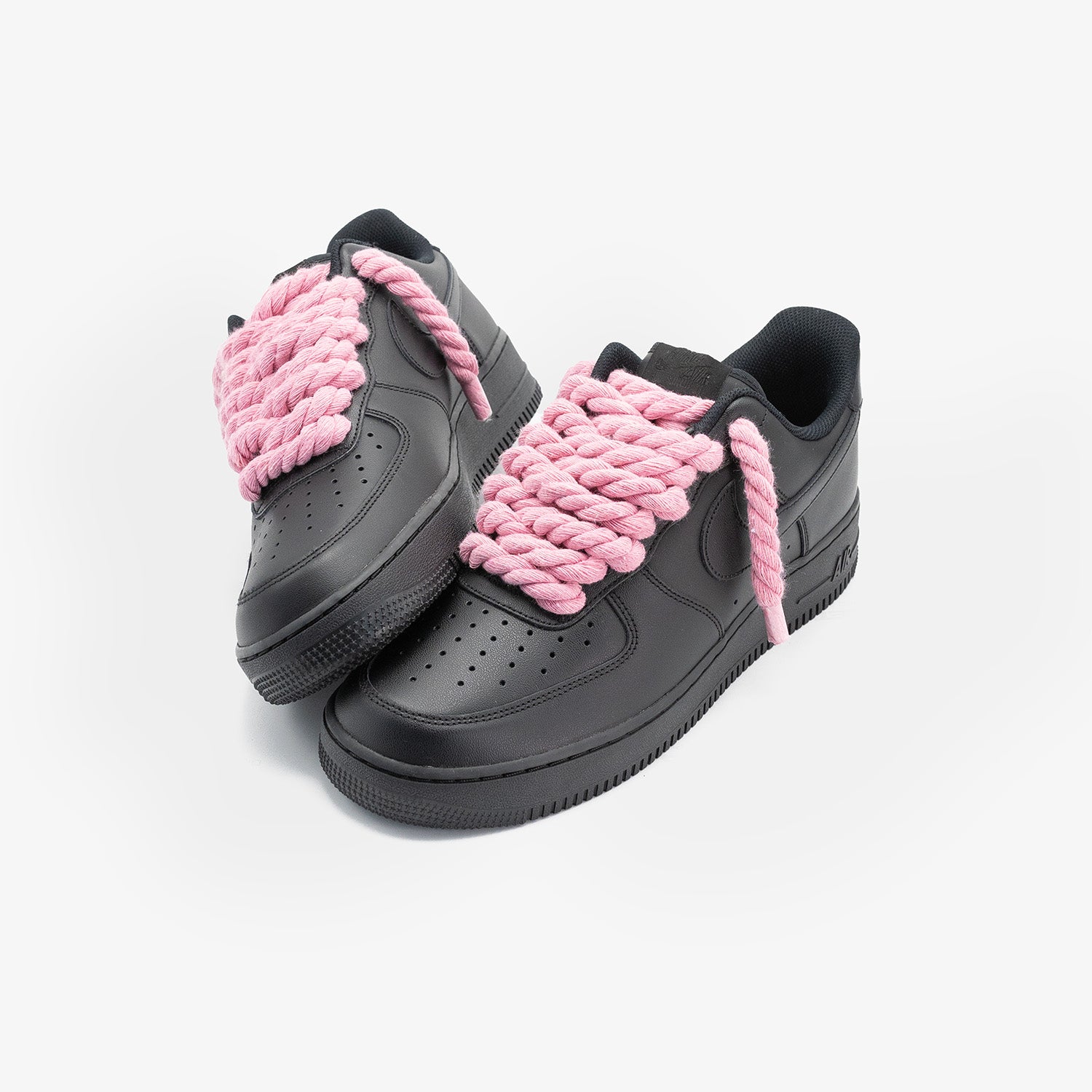 Nike Air Force 1 Black “Pink Rope”