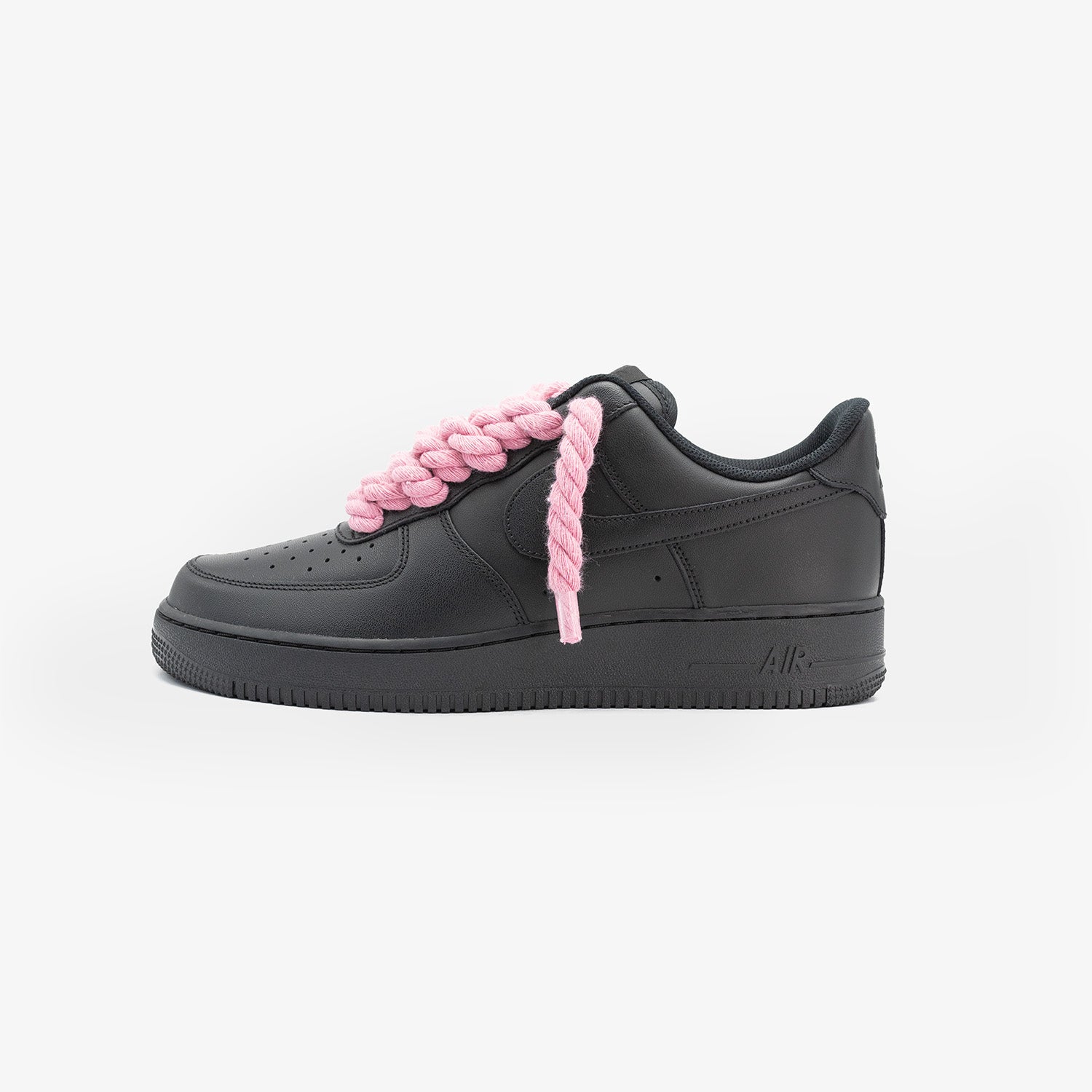 Nike Air Force 1 Black “Pink Rope”