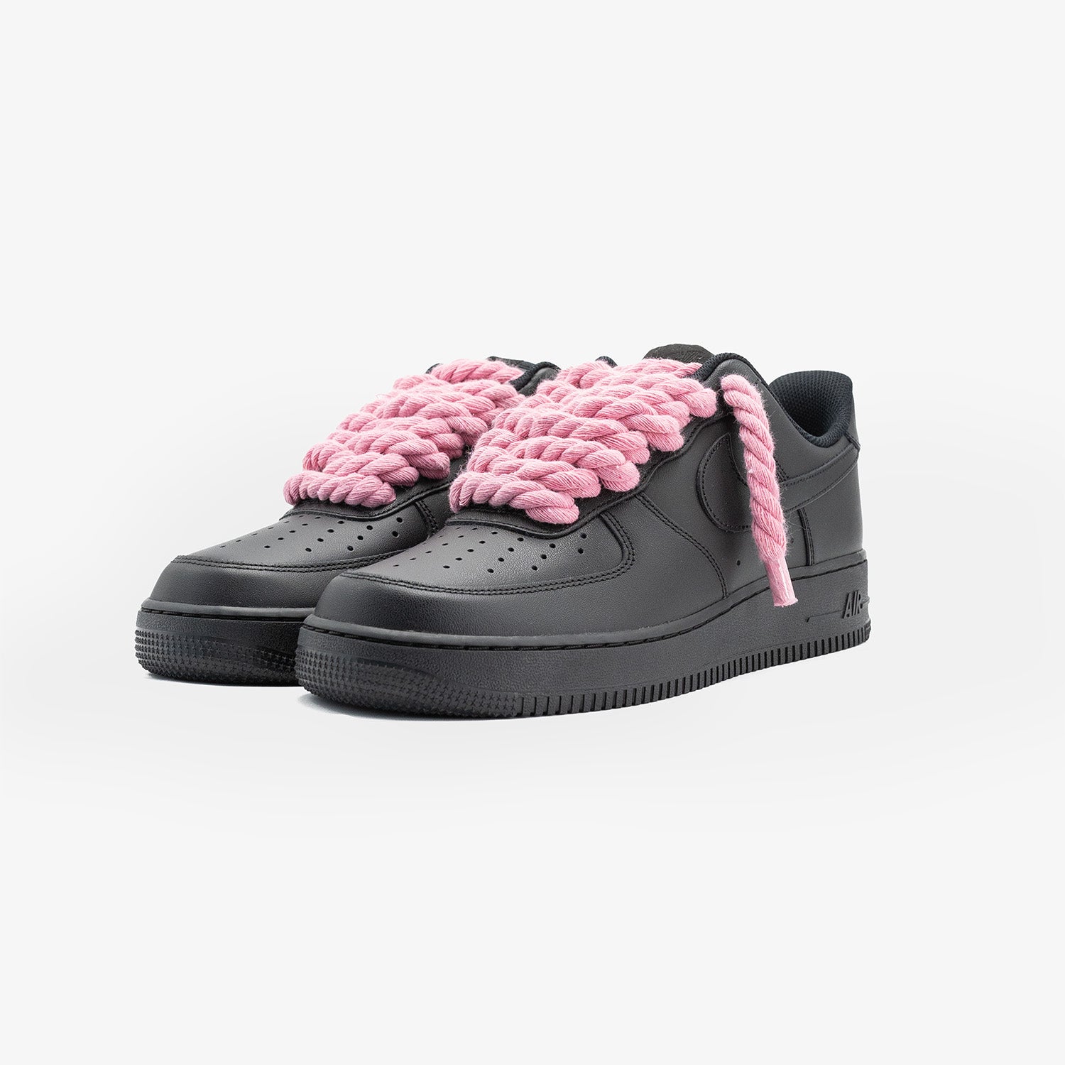 Nike Air Force 1 Black “Pink Rope”