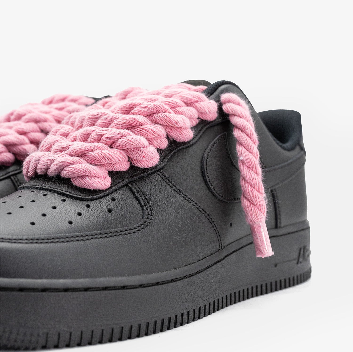 Nike Air Force 1 Black “Pink Rope”