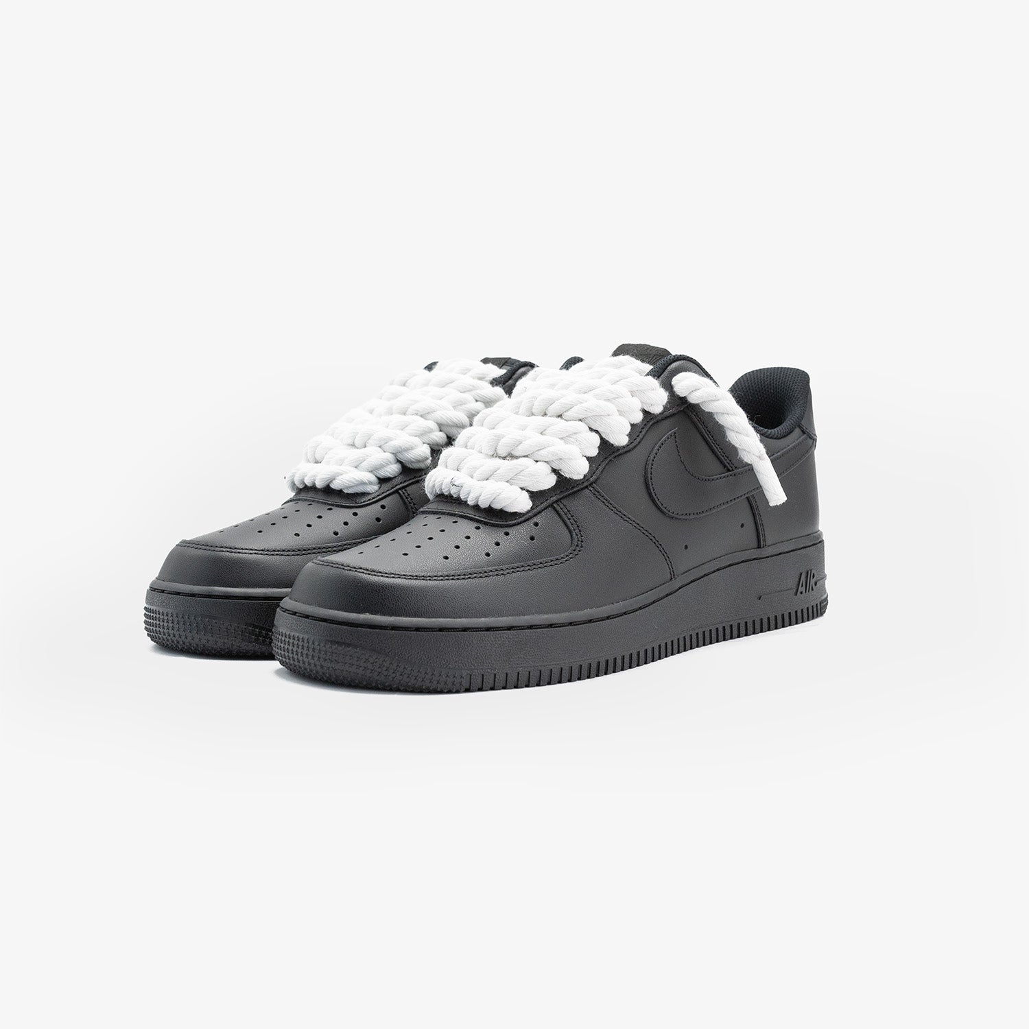 Nike Air Force 1 Black “White Rope”