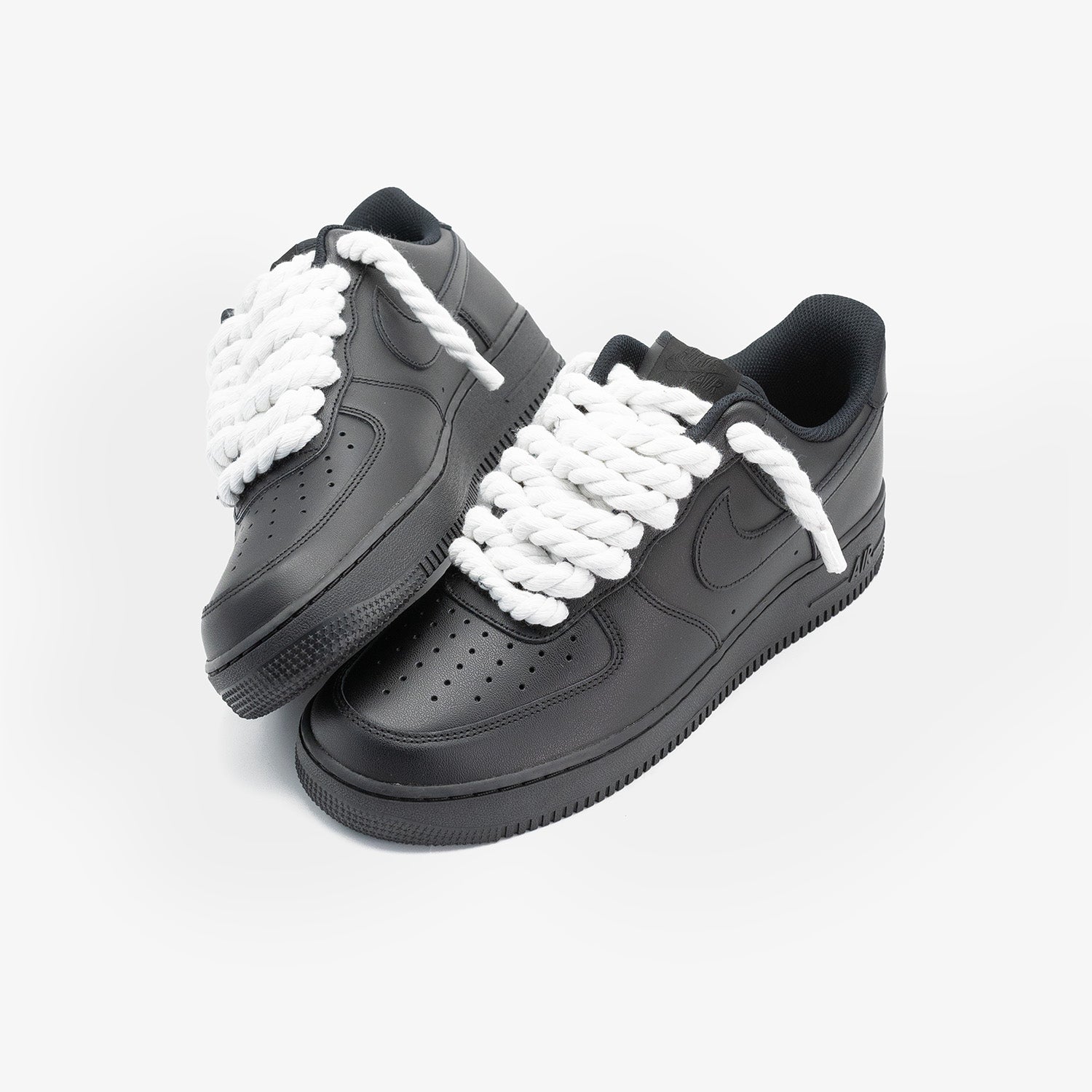 Nike Air Force 1 Black “White Rope”