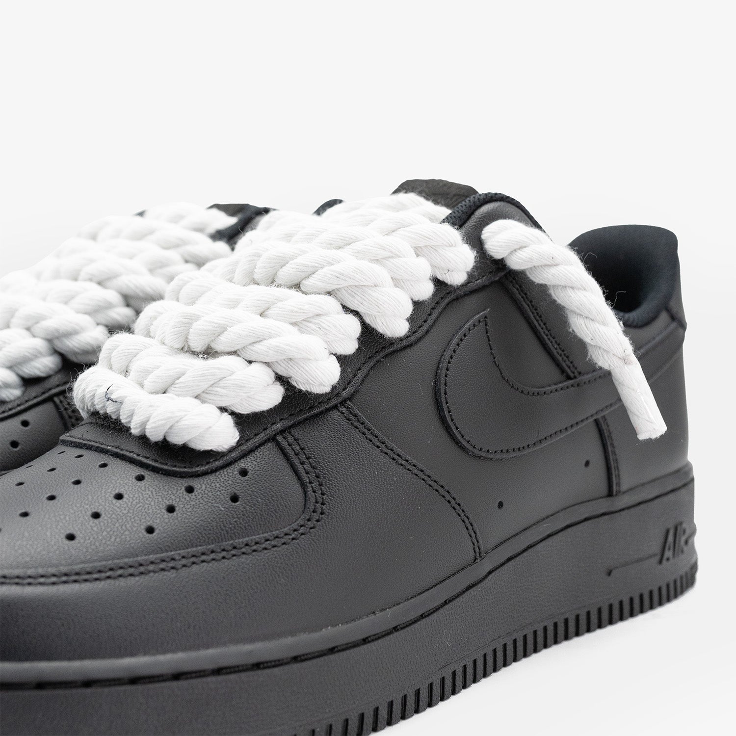 Nike Air Force 1 Black “White Rope”