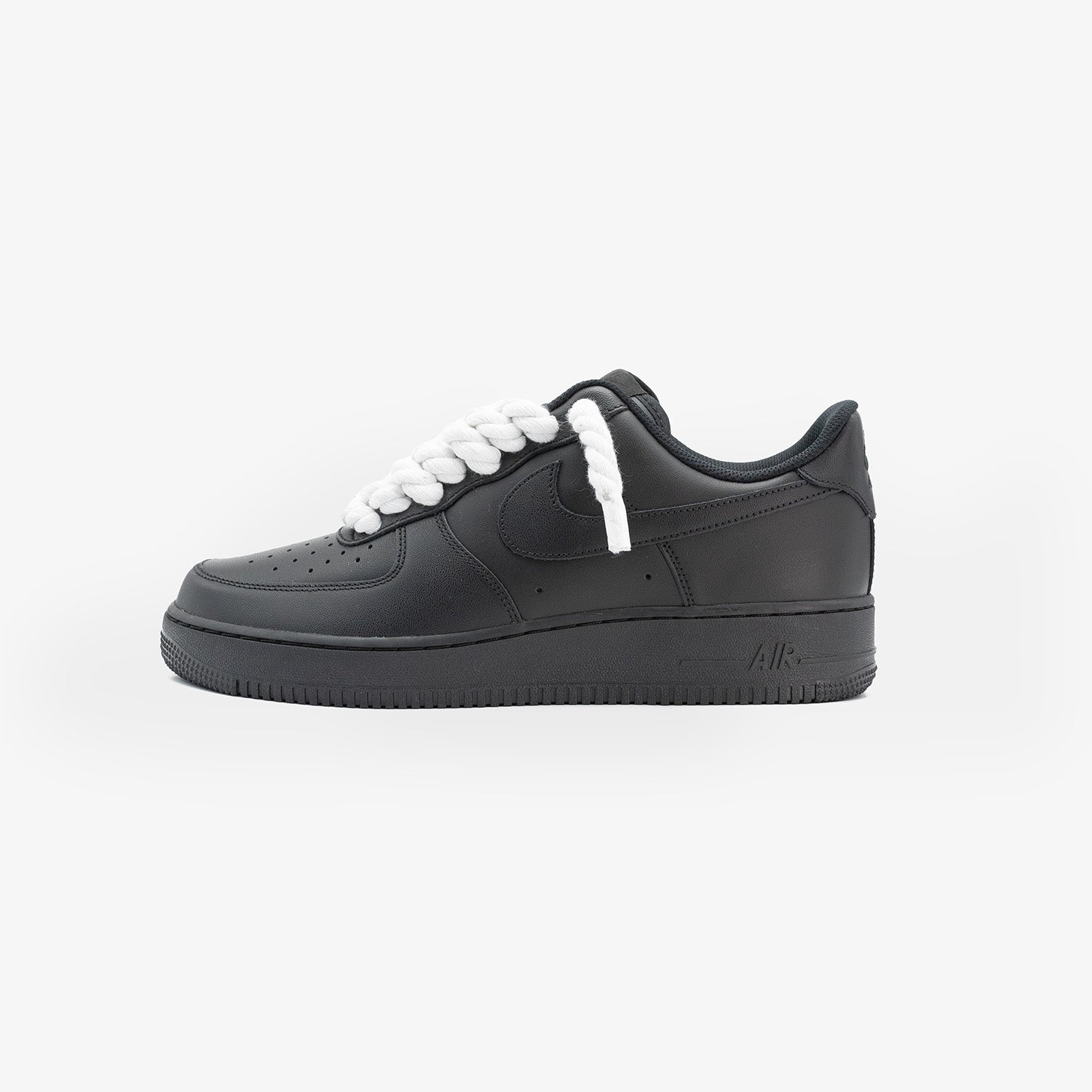 Nike Air Force 1 Black “White Rope”