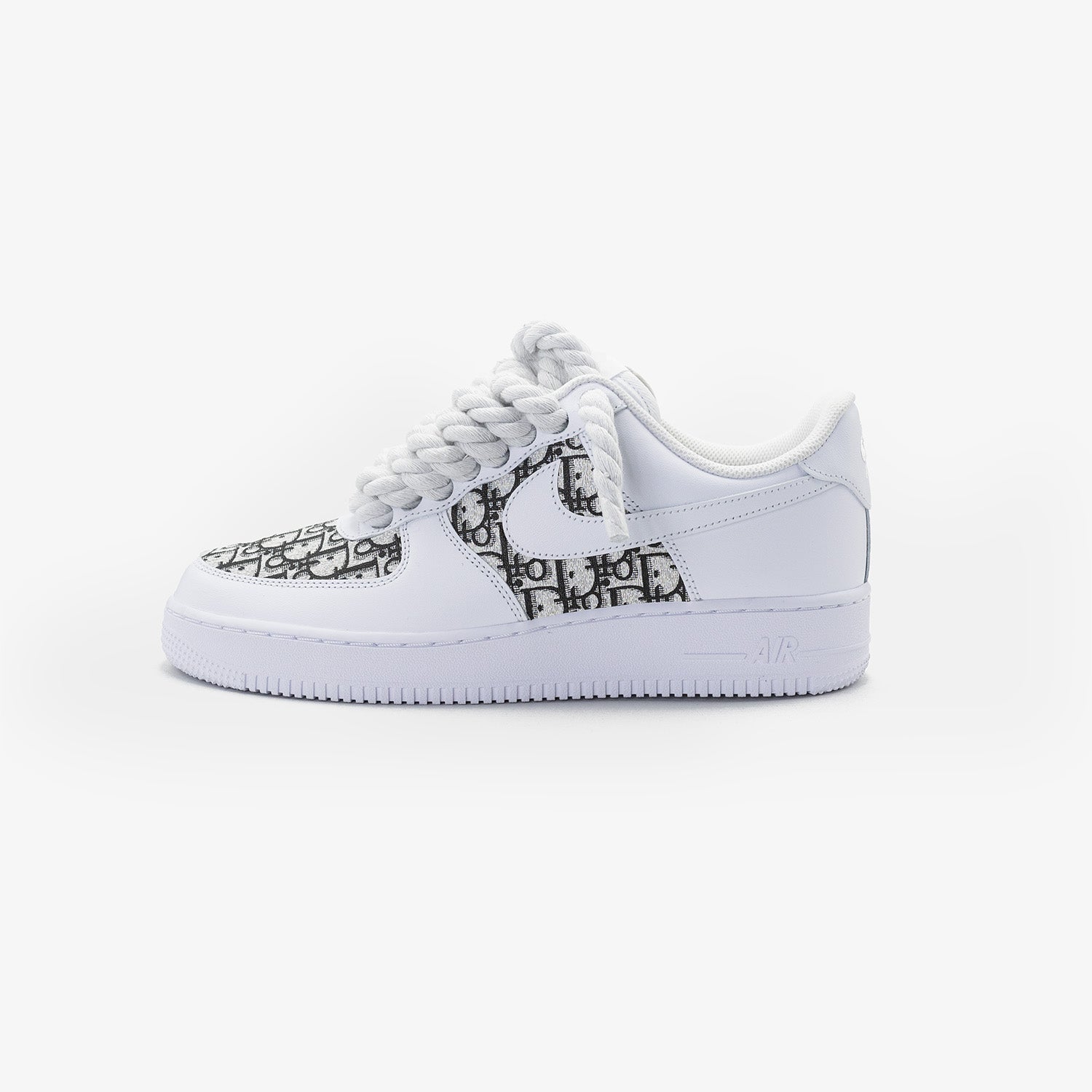 Nike Air Force 1 White “Dior Custom White Rope”