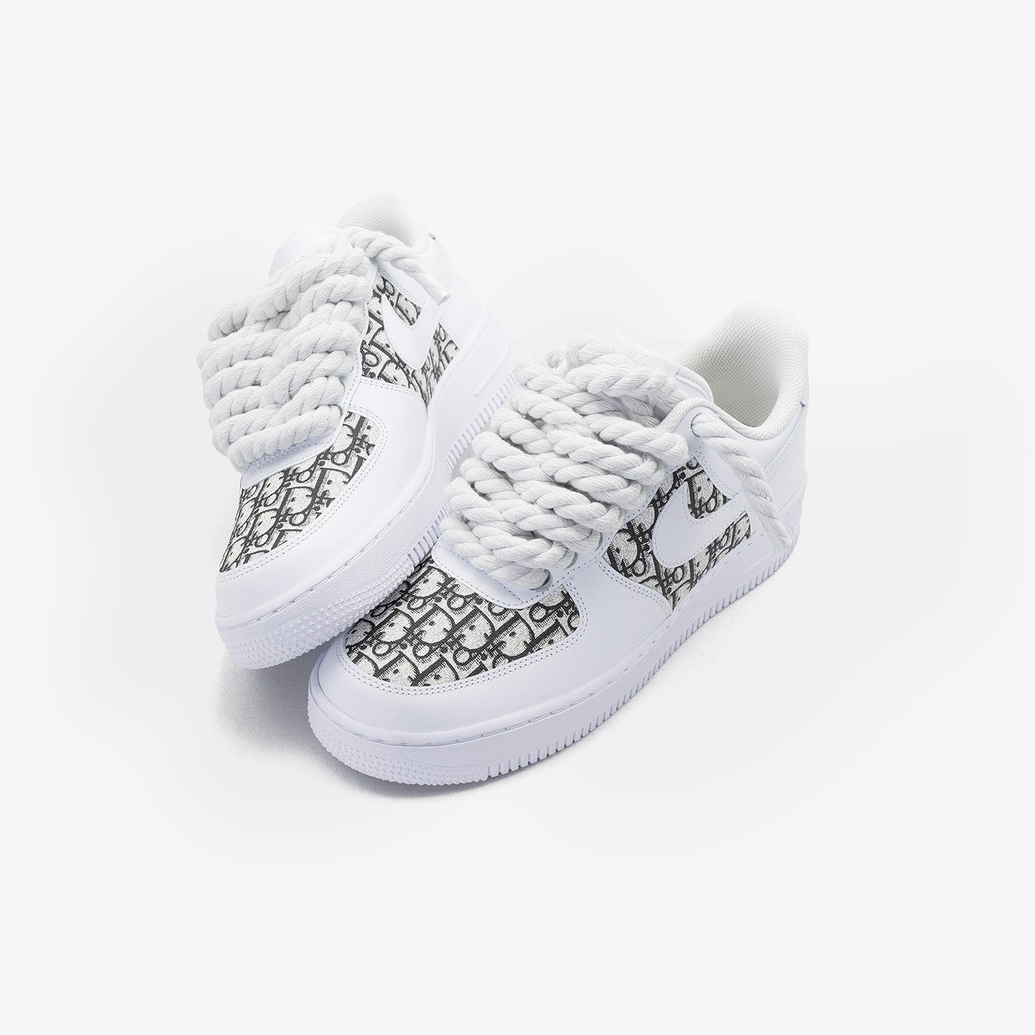 Nike Air Force 1 White “Dior Custom White Rope”