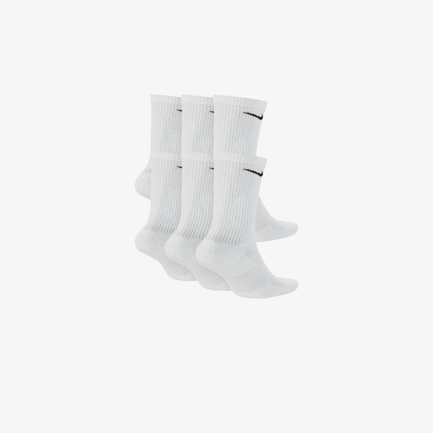 Pachet Sosete Nike "White Everyday" (6 buc)