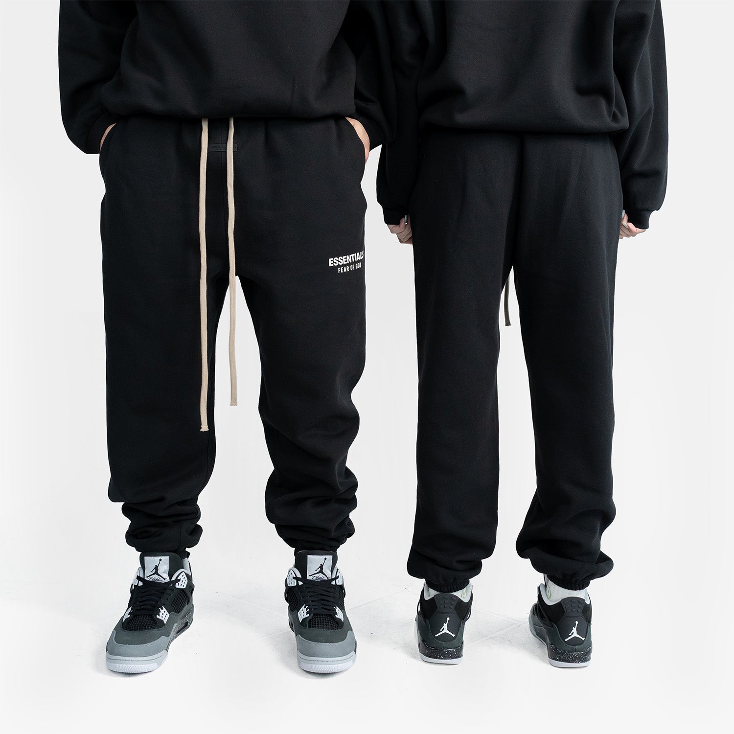 Set Tricou & Pantaloni Lungi Essentials Fear of God "Black White"
