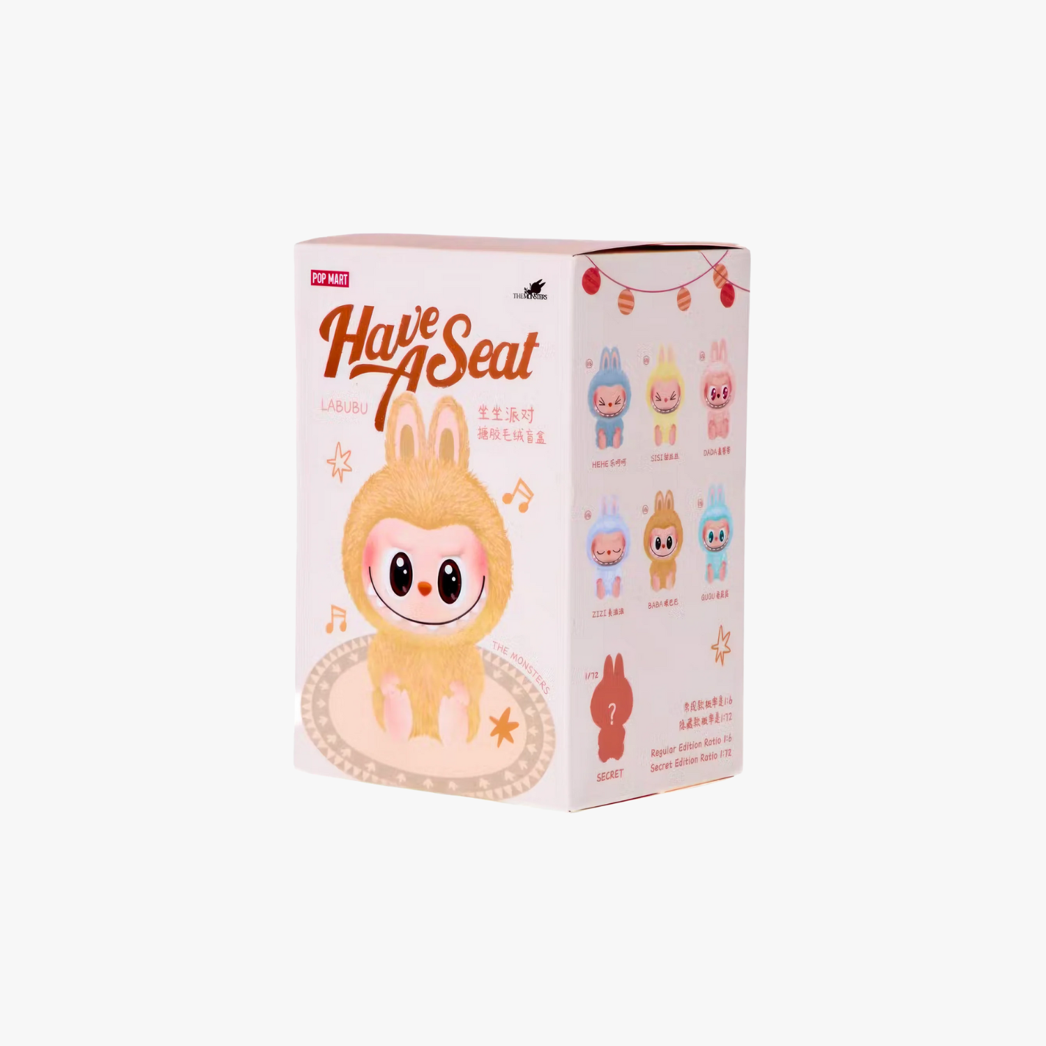 Pop Mart "Labubu" The Monsters Have a Seat Vinyl Plush, Single Blind Box