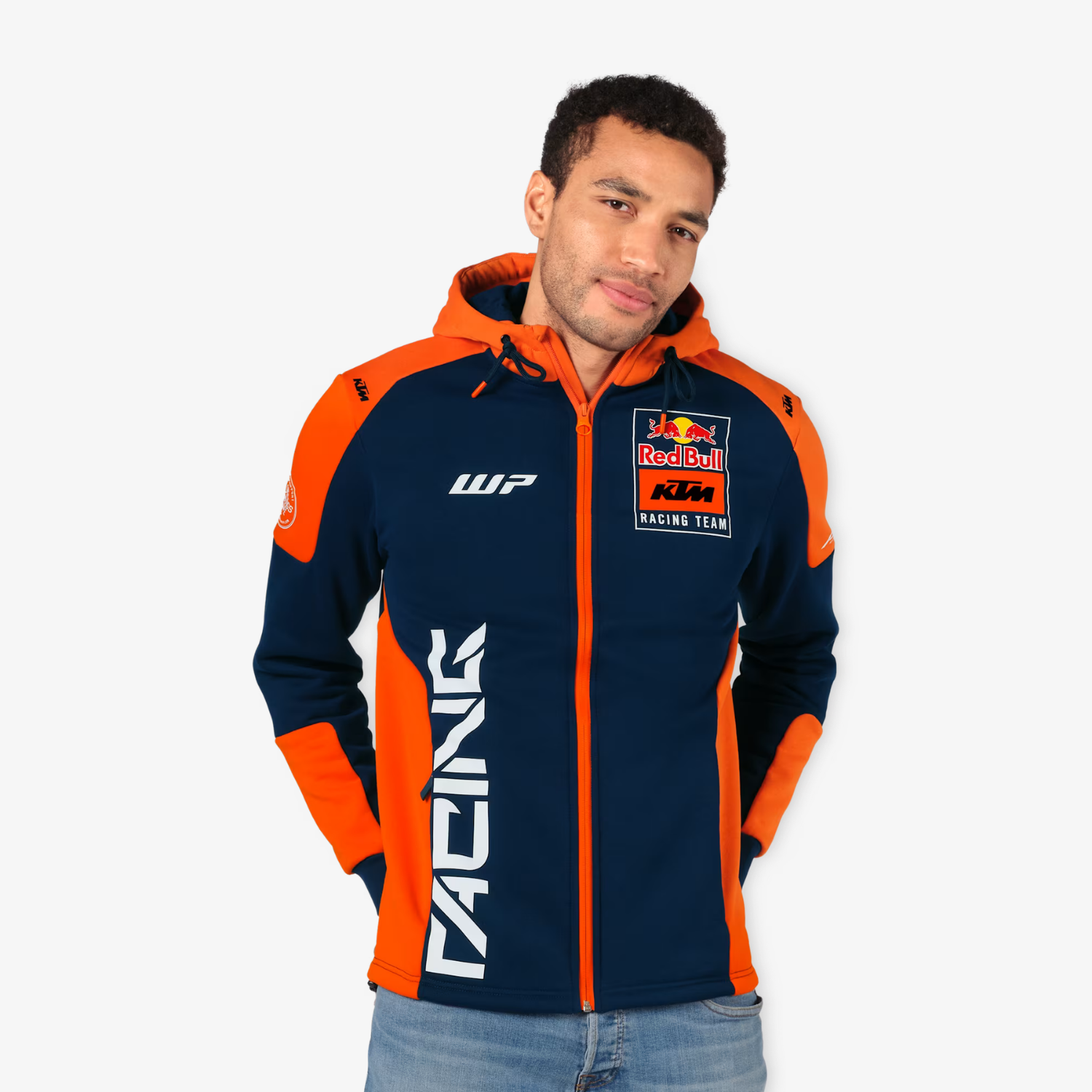 Hanorac cu Fermoar Replica Team Red Bull Racing "Blue/Orange"